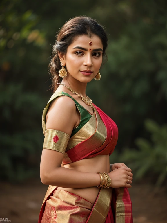 Foto RAW, photorealistic, photography, full body shot from bottom, cute Saree model, model Photography, Indian saree shoot, Indian traditional wear advertising photography, traditional wear brand shoot, masterpiece, realistic, realism, photorealism, high contrast, photorealistic Artstation 8k HD digital art trend of high definition and detailed realistic skin texture, ultra detail, realistic skin texture, armature, best quality, ultra high definition, (photorealistic:1.4), high resolution, detail, raw photo, Re sharp, by Lee Jefferies Nikon D850 Film Stock Photo 4 Kodak Portra 400 Camera F1.6 Lens Rich Color Ultra Real Realistic Realistic Textures Dramatic Lighting Unreal Engine Trending at Art Station Cinestill 800,(pele altamente detalhada: 1.2), 8k UHD, DSLR, soft-lighting, alta qualidade, grain of film, Fujifilm XT3