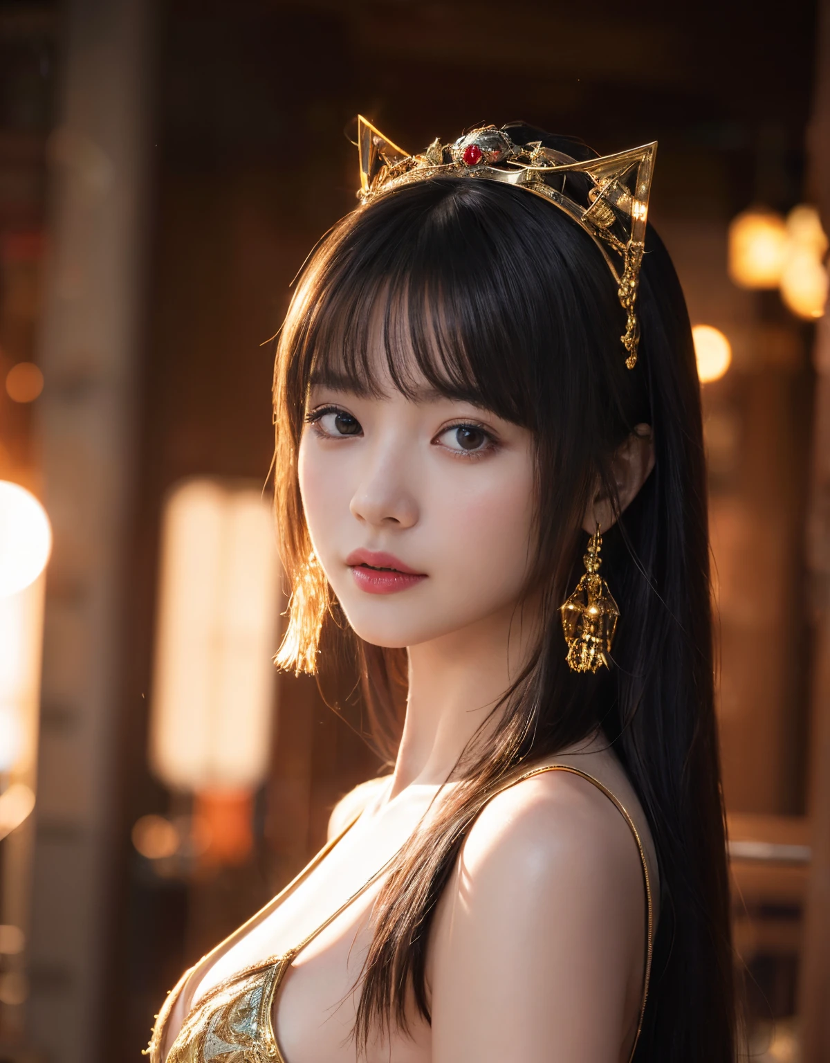 (heavy breasts)、top-quality、masterpiece、超A high resolution、(White Ragon Armor)、(((Colossal tits))),dragon armor、(((Detailed Micro Bikini))),(Wearing a beautiful crown made of jewels),(Photorealsitic:1.4)、Raw photo、1人、(((Random hair))、(((Take different poses)))、glowy skin、(((Chinese Dragon)))、Intricate and ornate hair ornaments、(Gorgeous Jewelry Necklaces)、(Mystical expression)、(Full Body Angle)、((Red hair)),(Fight big dragons)、With a beautiful knife、(Yellow Metal Bikini)(((sea the background of))),、(falls)、Precipitous cliffs、(Background of ancient ruins)、((super realistic details))、portlate、globalillumination、(sexypose)、Shadow、octan render、(One-Eyed Scouter)、8K、ultrasharp、Colossal tits、Raw skin is exposed in cleavage、metals、Details of complex ornaments、Japan details、highly intricate detail、Realistic light、CGSoation Trends、Blue eyes、radiant eyes、Facing the camera、Toostock、(Full Body Angle)、(veils)、