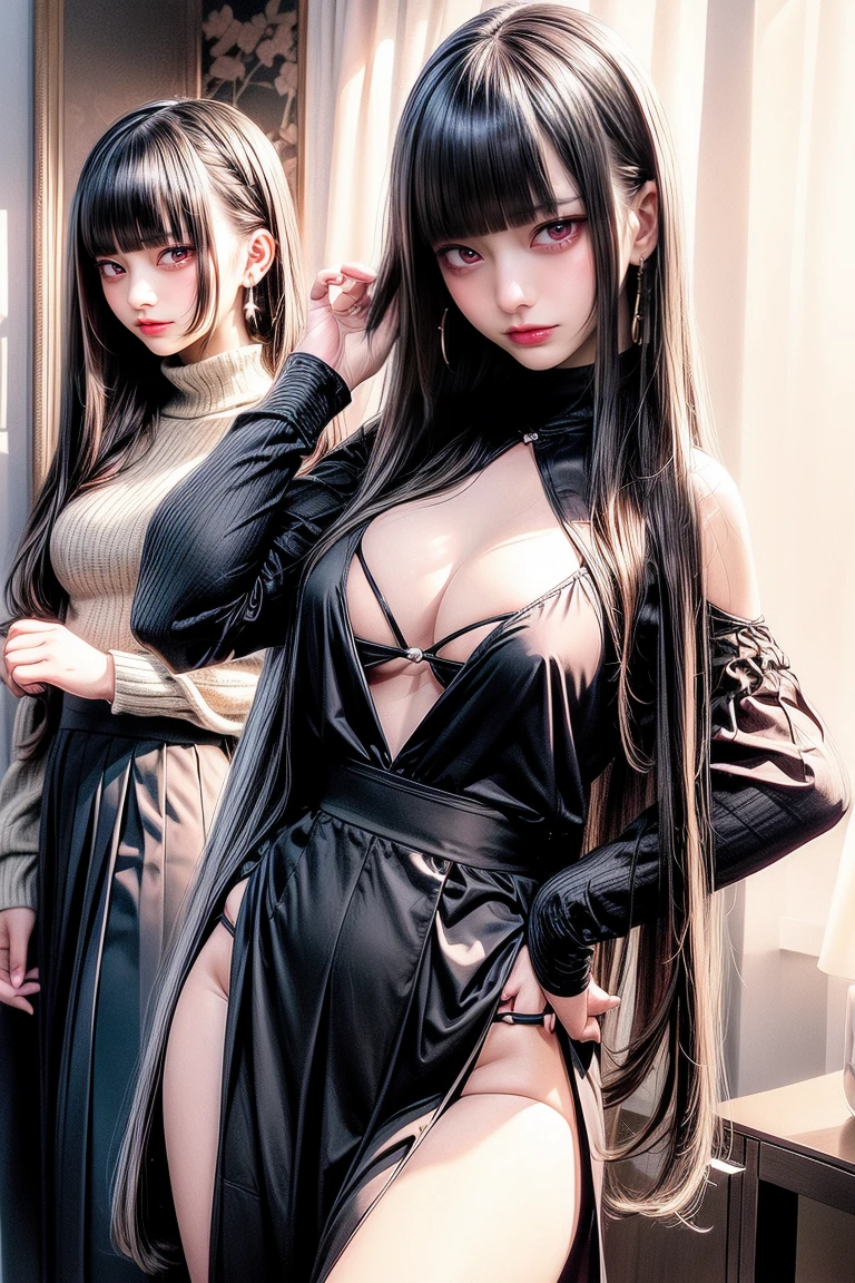 3girls absurdres aqua_nails asuma_toki asuna_(blue_archive) black_hair blonde_hair blue_archive blue_eyes blush bow bowtie breasts cardigan cleavage collarbone commentary_request cum dark-skinned_female dark-skinned_male dark_skin everchix grin group_sex hair_over_one_eye halo highres holding_hands ichinose_asuna interlocked_fingers karin_(blue_archive) karin_kakudate large_breasts long_hair long_sleeves looking_at_viewer +millennium_science_school_student mole multiple_girls partial_commentary penis pleated_skirt pov ribbon school_uniform shirt skirt smile straight sweat toki_(blue_archive) yellow_eyes