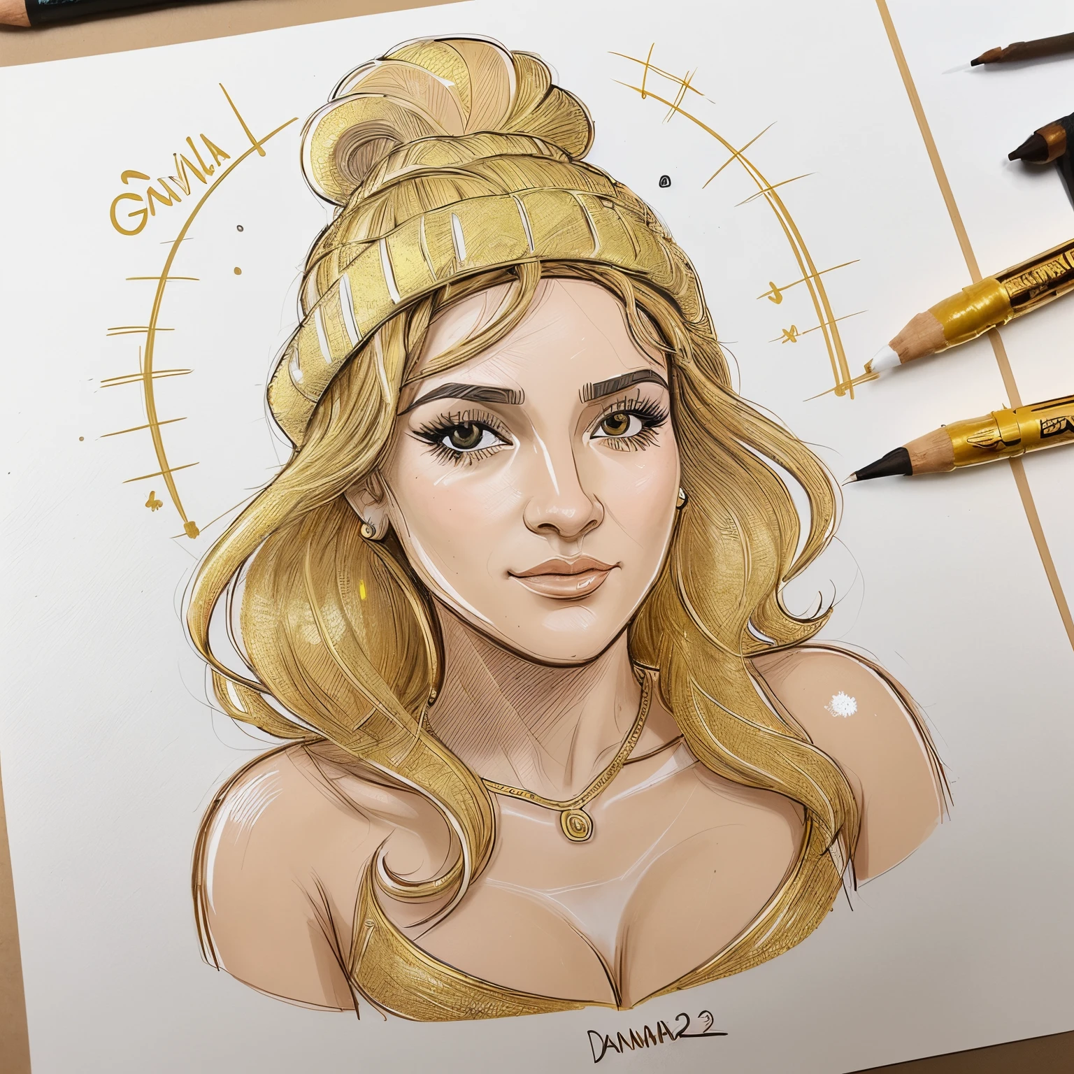 1. Use uma fonte elegante e estilizada para o texto "Hooligan Awards 2023". A cor do texto deve ser dourada, com um efeito brilhante para adicionar um toque de glamour.
2. Ao lado do texto, draw a stylized Grammy award icon, also in gold color. Make sure to simplify the drawing so that it is recognizable even at smaller sizes.
3. Considere adicionar elementos adicionais em dourado, como estrelas ou linhas decorativas, to give an extra touch of sophistication to the logo.