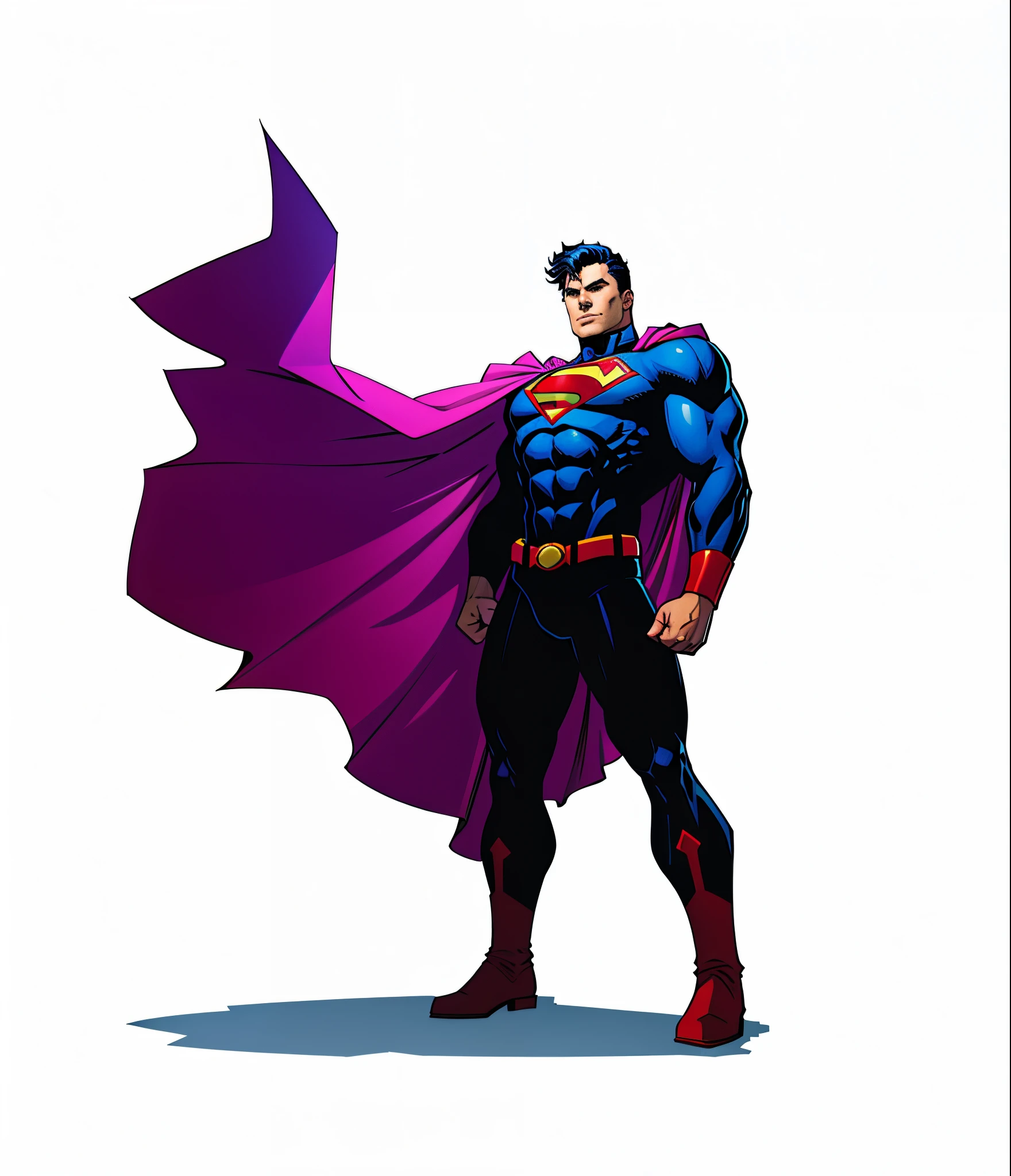 hombre, super heroe, cuerpo perfecto, traje de heroe, estilo comic