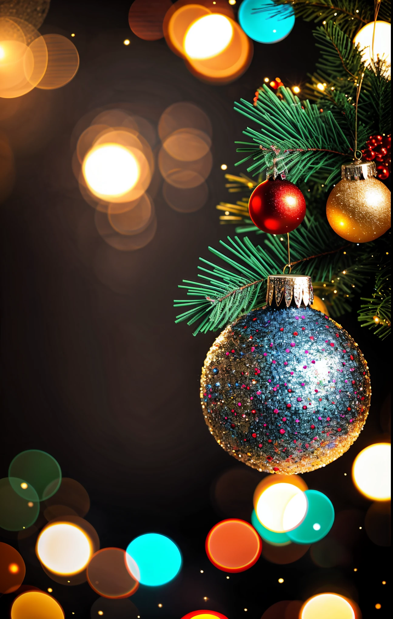 (best quality,4k,8k,highres,masterpiece:1.2),ultra-detailed,realistic,gifts,table,Christmas tree,decorations,wrapping ,bows,ribbon,presents,holiday spirit,vibrant colors,warm lighting,cozy atmosphere,toys,cards,candles,snowflakes,joyful,celebration,exquisite details,exciting surprises,shiny ornaments,sparkling tinsel,beautifully wrapped,excited children,anticipation,festive mood,magical ambiance,delightful moment,wonderful memories,family gathering,cheerful faces,Christmas magic,extravagant,abundance of presents,HDR,UHD,studio lighting,ultra-fine painting,sharp focus,physically-based rendering,professional,vivid colors,bokeh.