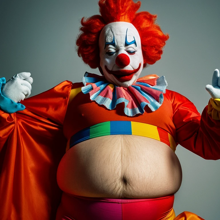Clown man gets fat Clown man'My stomach is getting rounder