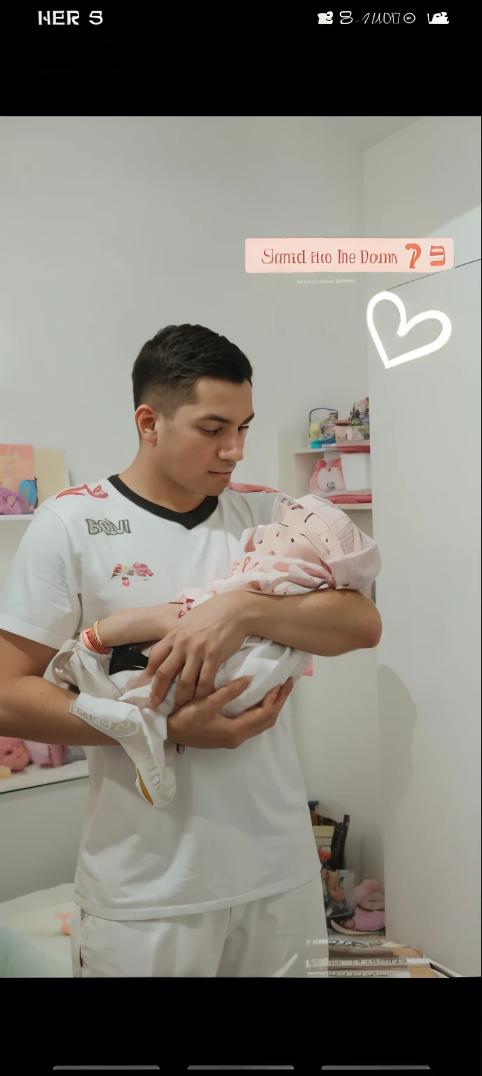 In my room I hold my daughter in my arms
