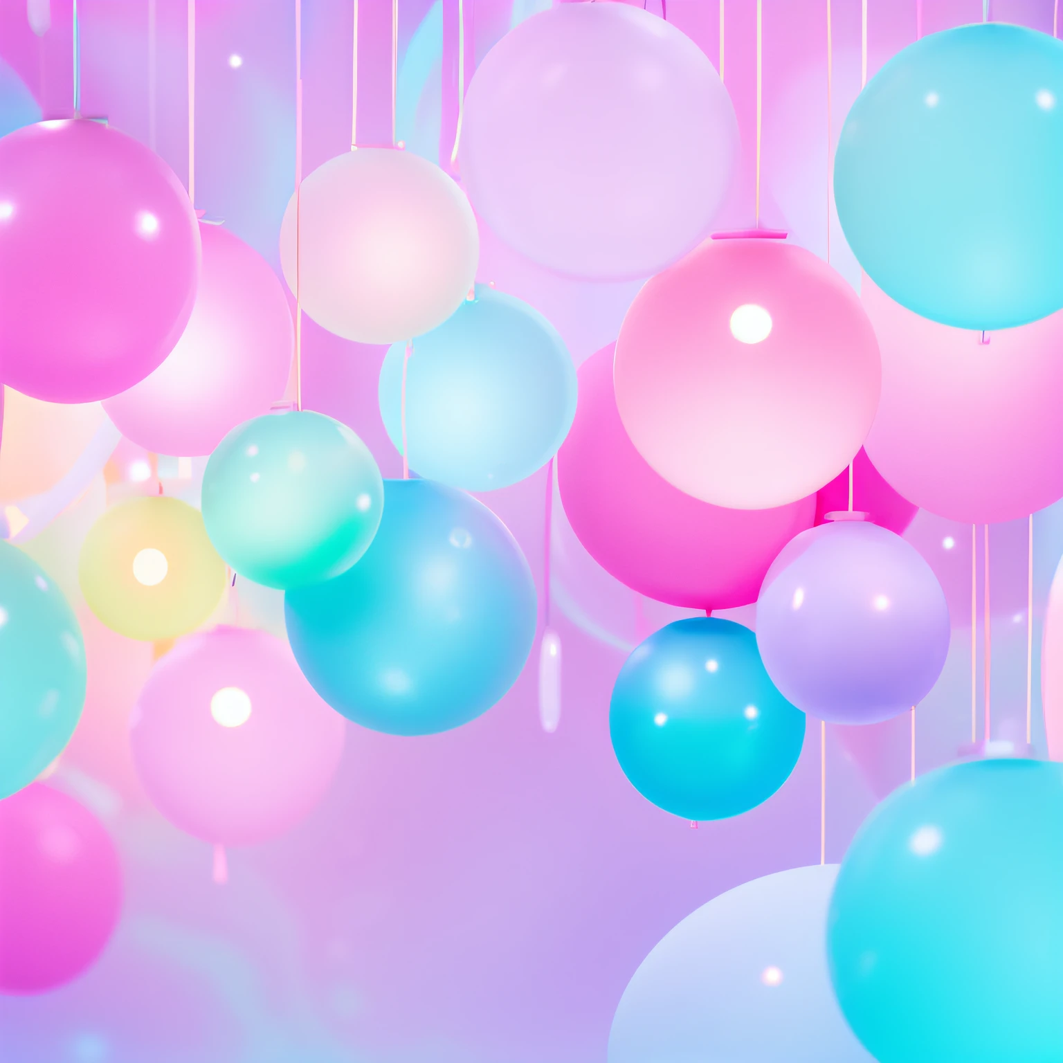 Background with,、cups、Kawaii Tech, kawaii, Cute, Pastel colors, Best Quality、kirakira、No person、wall-paper