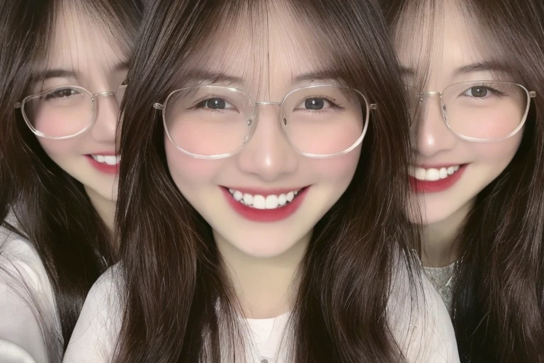 ((top-quality、8K、​masterpiece:1.3))、3 girls、selfee、Long、onepiece、A slight smil