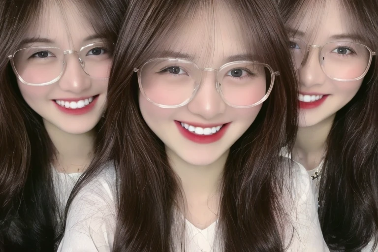 ((top-quality、8K、masterpiece:1.3))、3 girls、selfee、Long、onepiece、A slight smil