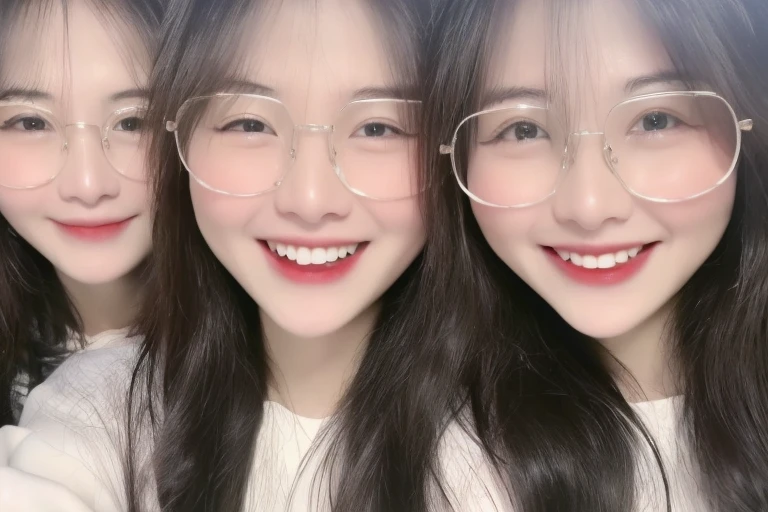 ((top-quality、8K、masterpiece:1.3))、3 girls、selfee、Long、onepiece、A slight smil