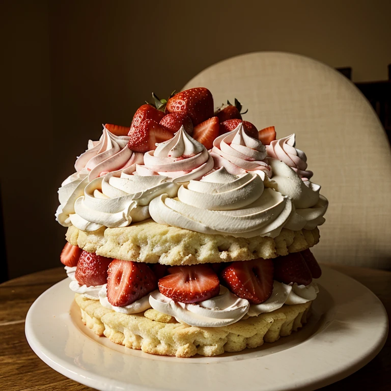 House made of strawberry shortcake