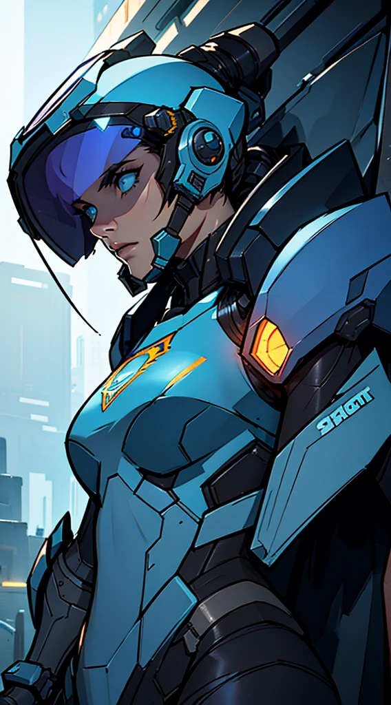 (a female)starcraft ghost character,armored suit,advanced visor,weapon,combat skills,strong and confident posture.[detailed and realistic character design],dynamic action,explosive battlefield,sci-fi style,alien creatures [with sharp teeth and claws],high-tech weapons and gadgets,advanced stealth abilities,night environment,dark color palette and intense lighting,professional concept art,bokeh effect.+(best quality,highres),vivid colors,physically-based rendering,sharp focus,ultra-detailed.(portraits,sci-fi,concept artists)