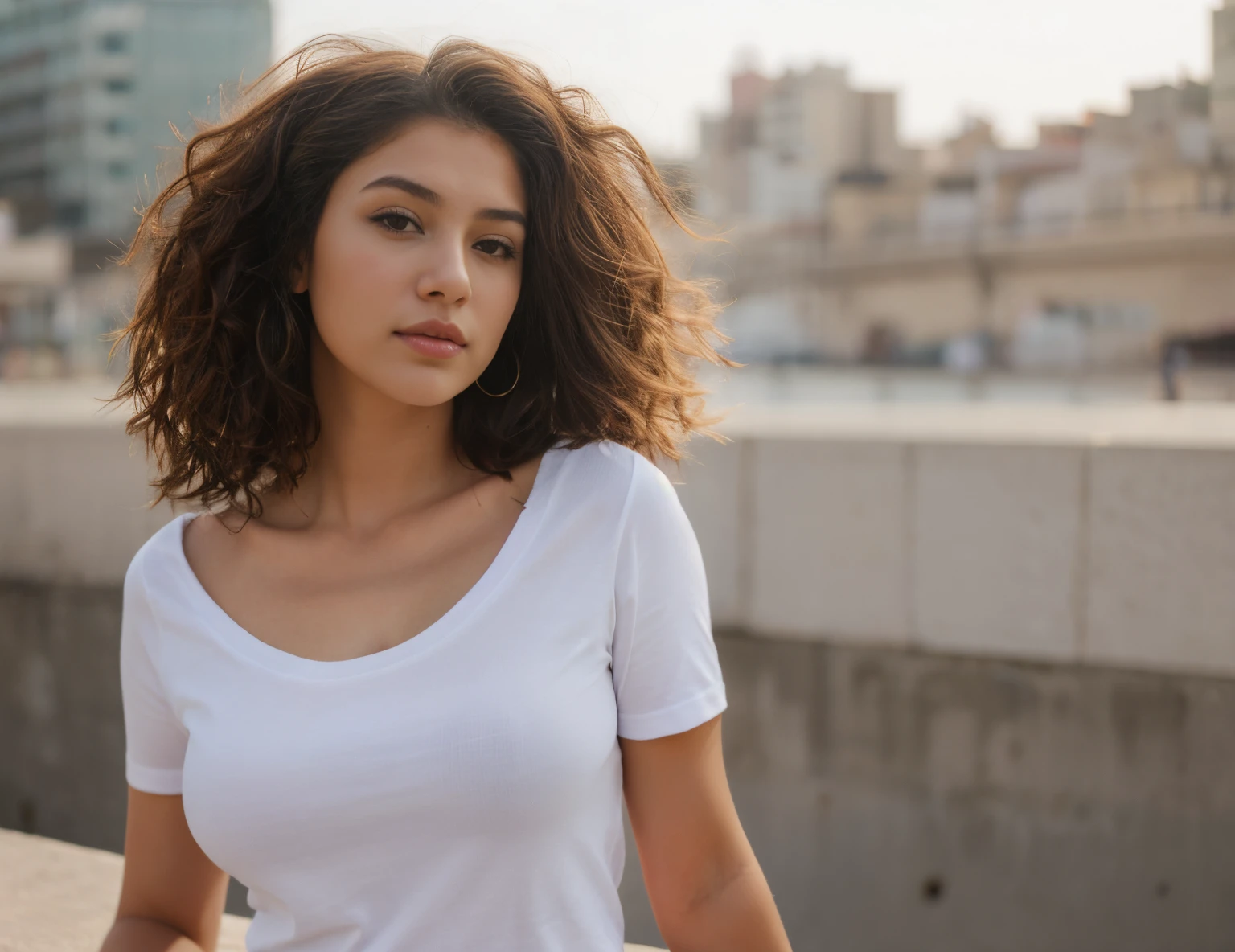 Mujer araffe con pelo rizado vistiendo una camisa blanca y jeans., Hermosa ciudad solo para mujeres negras, Mujer preciosa, Foto de una mujer hermosa, hermosa mujer hermosa, Mujer atractiva, Hermosa modelo femenina, hermosa joven, chica atractiva, Mujer joven atractiva, Una hermosa joven, Hermosa modelo joven, Joven mujer de Oriente Medio, Mujer impresionante, Retrato de una bella modelo