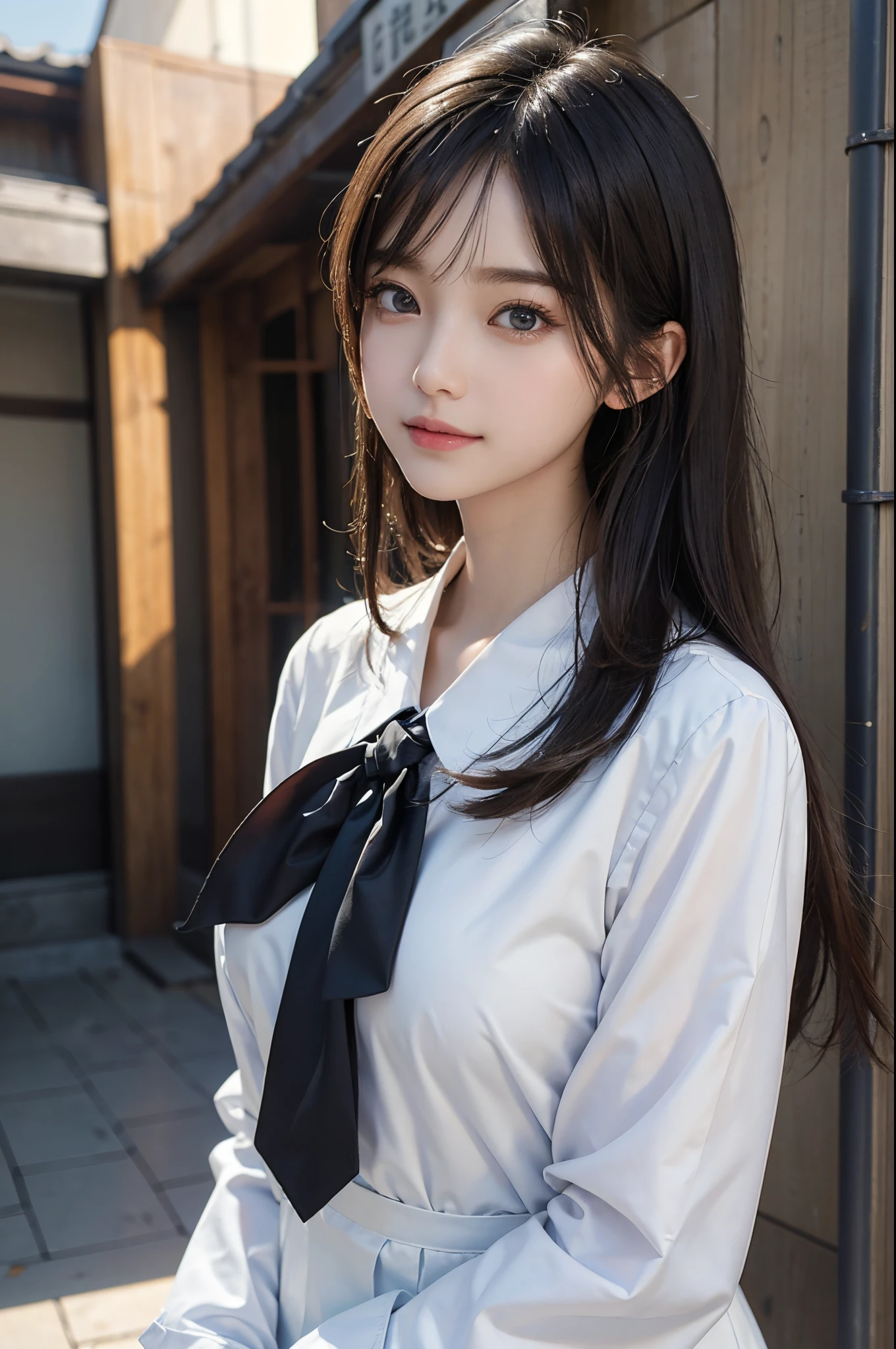 ulzzang-6500-v1.1, (Raw foto:1.2), (Photorealistic:1.4), Beautiful detailed girl, very detailed eyes and face, Beautiful detailed eyes, Ridiculous, Unbelievably ridiculous., huge file size, A highly detailed, high resolucion, Very detailed, Best Quality, Masterpiece, Chemomimi, ((Japanese girls' high school uniform)), Illustration, Very detailed, BAPV, integrated, 8K wallpaper, amazing, Fine details, Masterpiece, Best Quality, Highly detailed YTD uniform 8k wallpaper, light on the face, Cinematic lighting, 1Girl, 16yo, (()), ((Dynamic Pose))), (camel toes), (half), (Pantyhose), (Kneeling and sitting with your legs bent))
