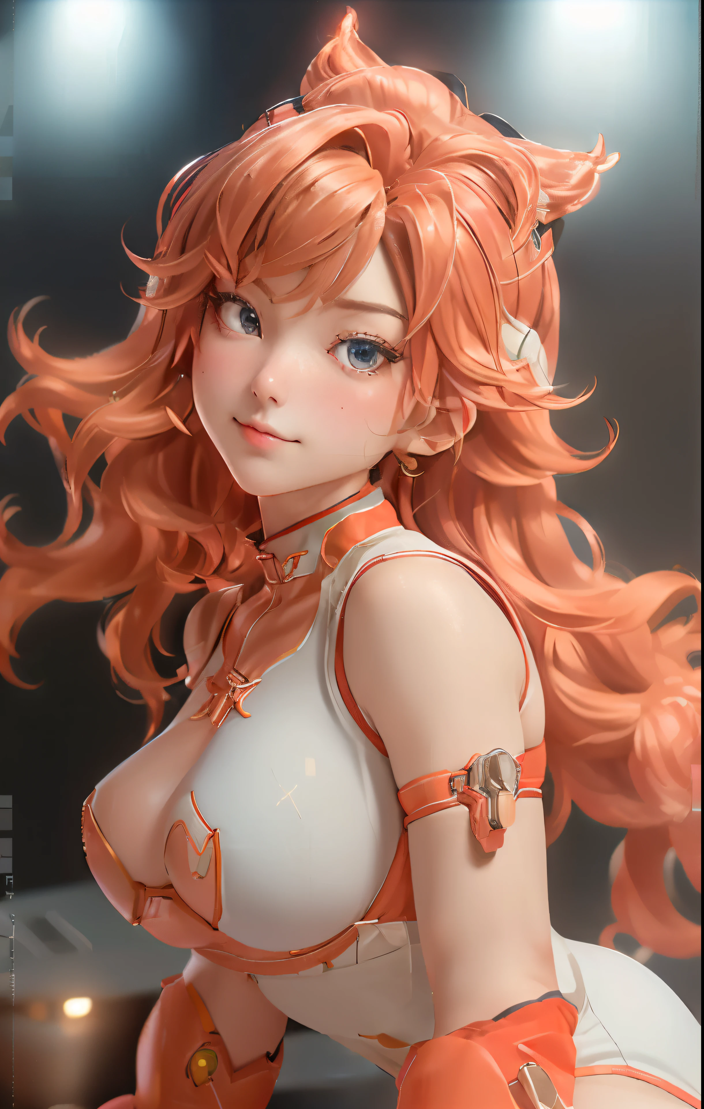 (down view),dynamic angle,ultra - detailed, illuminations, Close-up cleavage, direct, 1 busty girl,
((Soryu Asuka Langley, Interface headset, red leotard:1.4, blonde with blue eyes)),Her eyes sparkled like dreamy stars,(glowing light eyes:1.233),(beautidful eyes:1.1),(face expressionless,close your mouth),(Mechanical room on white spaceship with tools and spaceship windows),
(natta:1.2),like a dream, [[Slender fingers and hands:0.55]::0.85],(detail finger),