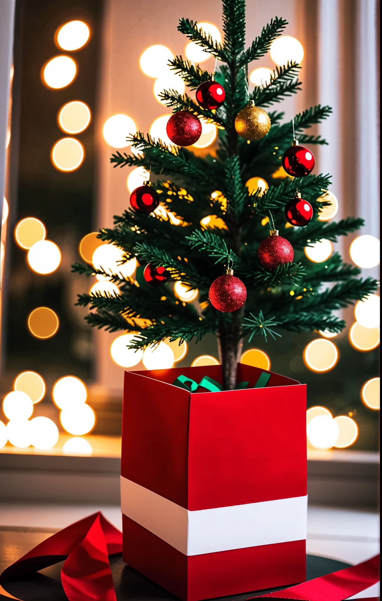 (best quality,4k,8k,highres,masterpiece:1.2),ultra-detailed,realistic,gifts,table,Christmas tree,decorations,wrapping ,bows,ribbon,presents,holiday spirit,vibrant colors,warm lighting,cozy atmosphere,toys,cards,candles,snowflakes,joyful,celebration,exquisite details,exciting surprises,shiny ornaments,sparkling tinsel,beautifully wrapped,excited children,anticipation,festive mood,magical ambiance,delightful moment,wonderful memories,family gathering,cheerful faces,Christmas magic,extravagant,abundance of presents,HDR,UHD,studio lighting,ultra-fine painting,sharp focus,physically-based rendering,professional,vivid colors,bokeh.