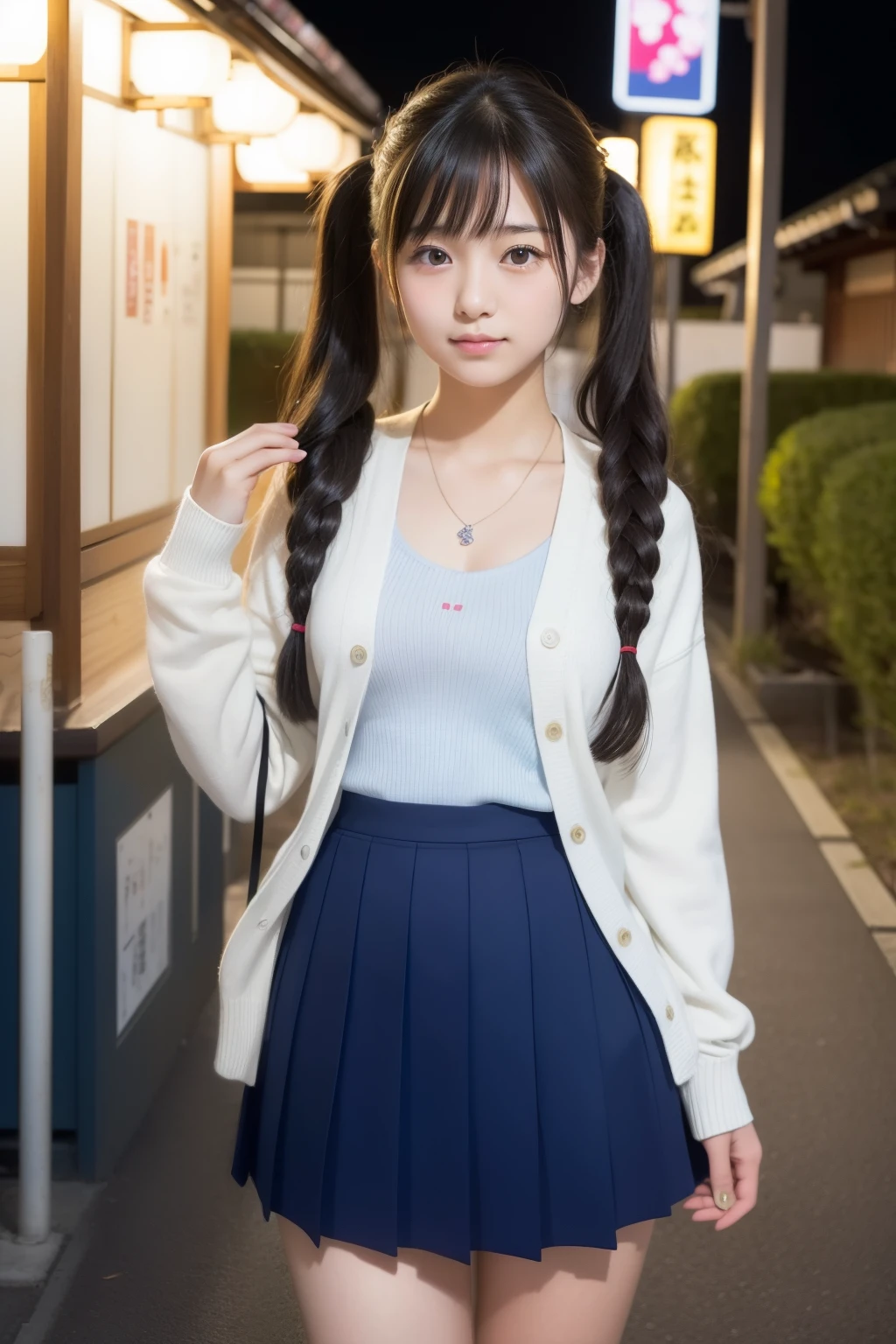 8k、cute、Adult Girls、gravure、detailed、Braid your hair in an intricate way、stockings、Standing
