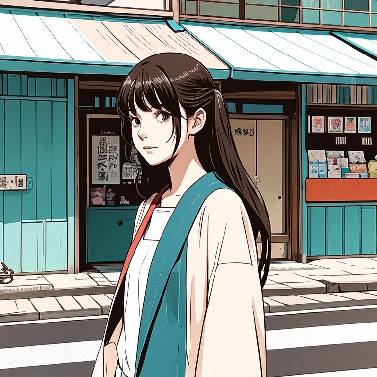 Illustration style、Showa Anime、Street