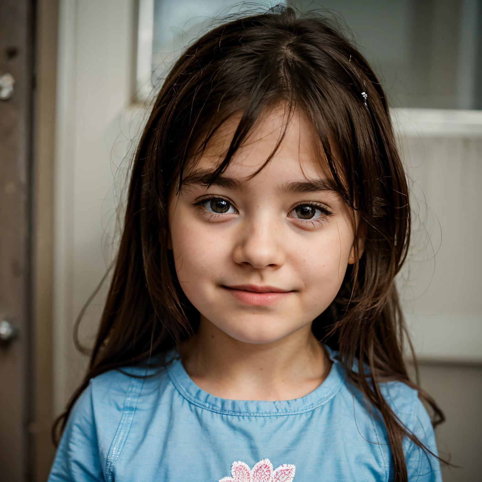 A photo that says the name Monserrat, a -yead brute girl with curly hair and brown eyes 
