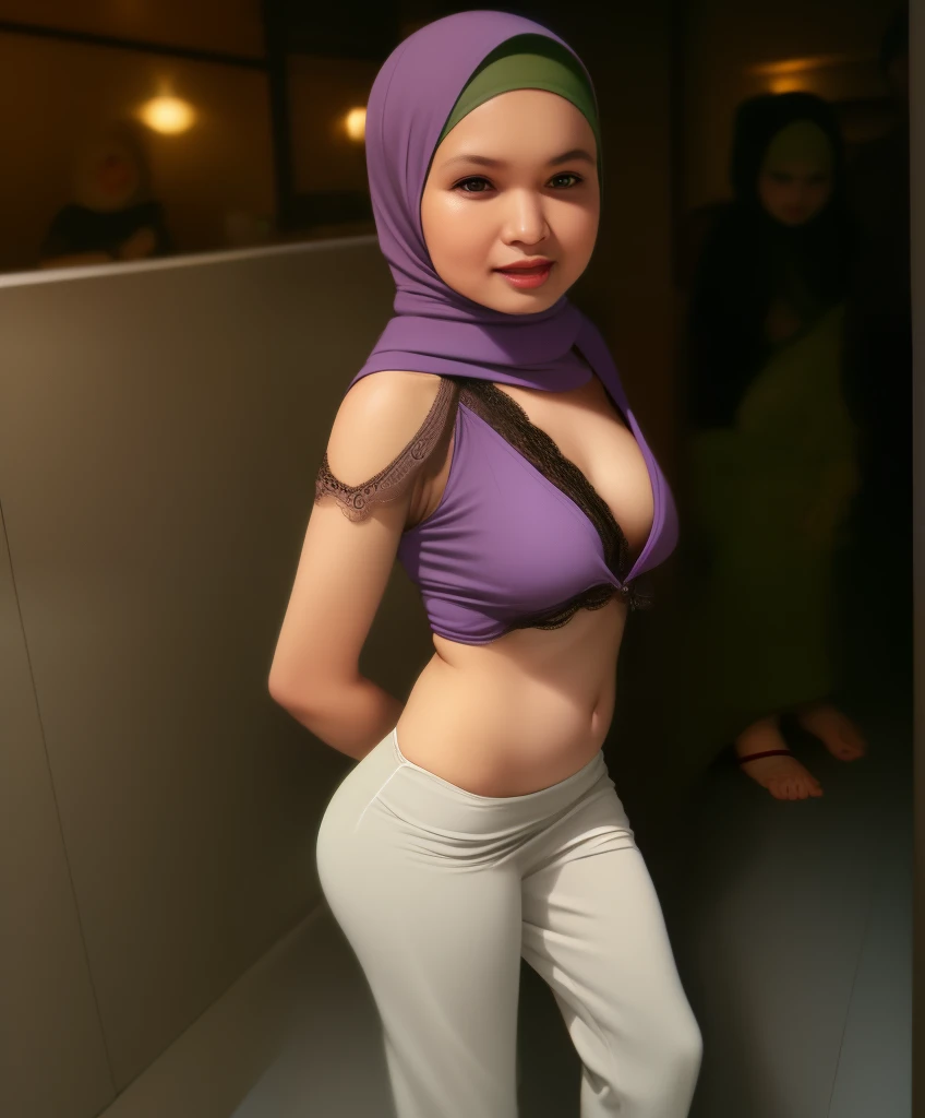 ((Hijab Stylish)), ((STRADDLING)), ((MY BODY IS VERY THIN)), ((CUTE PUSSY)), ((LAUGH AND SMILE SWEETLY)), ((THIN)), ((Straddling)), "Naked Lingerie Bra" ((Hijab Stylish)), (Malaysia female), , 8K, photottorialism, G-String, ((RED LIPSTICK))