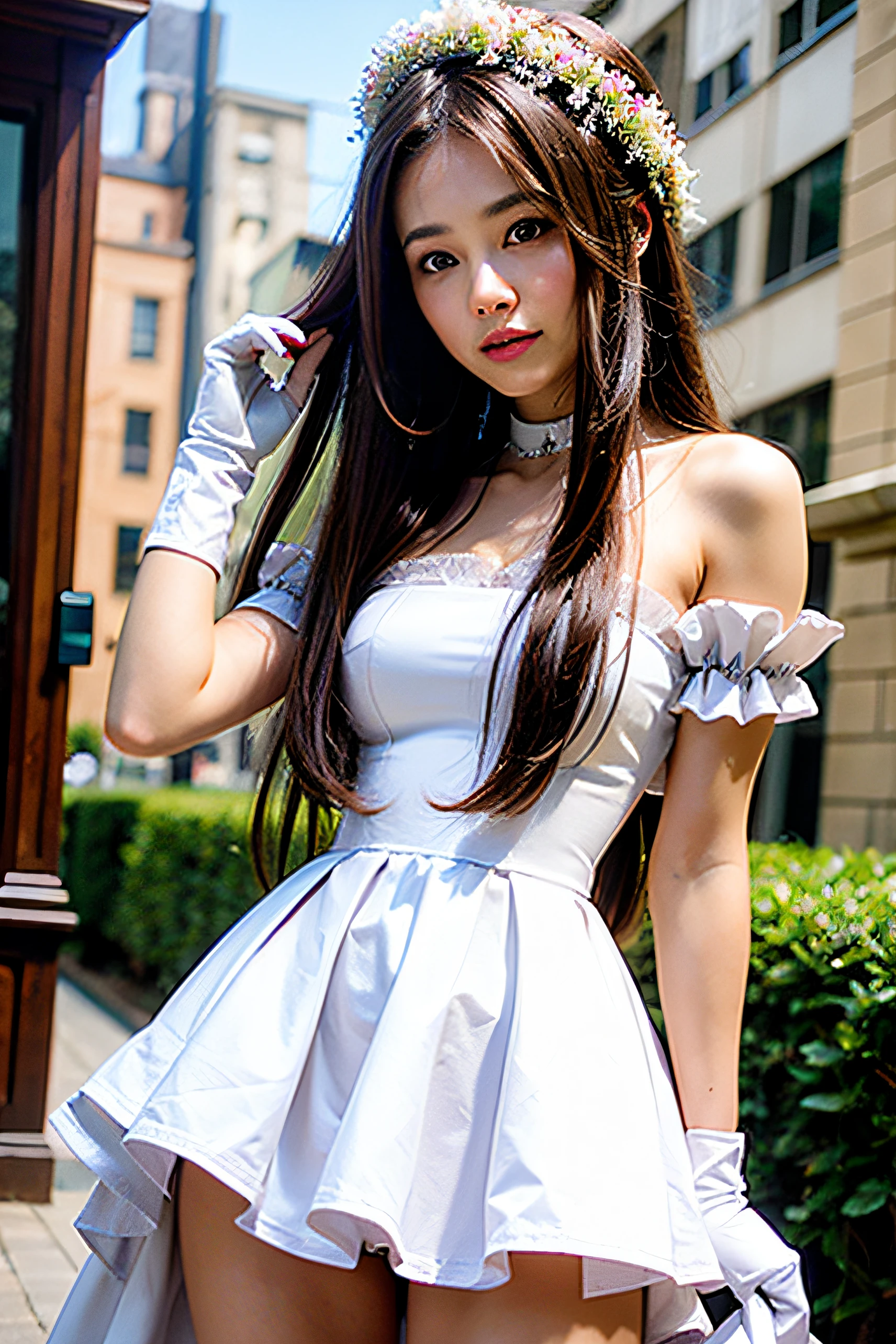 Beautiful girl dressed only in the net