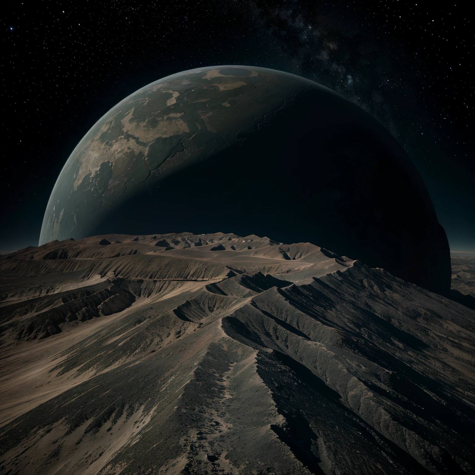 surface map of extraterrestrial planet with deep valleys