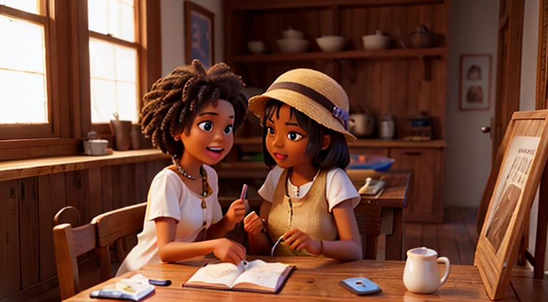 two African American women, sopporting each other