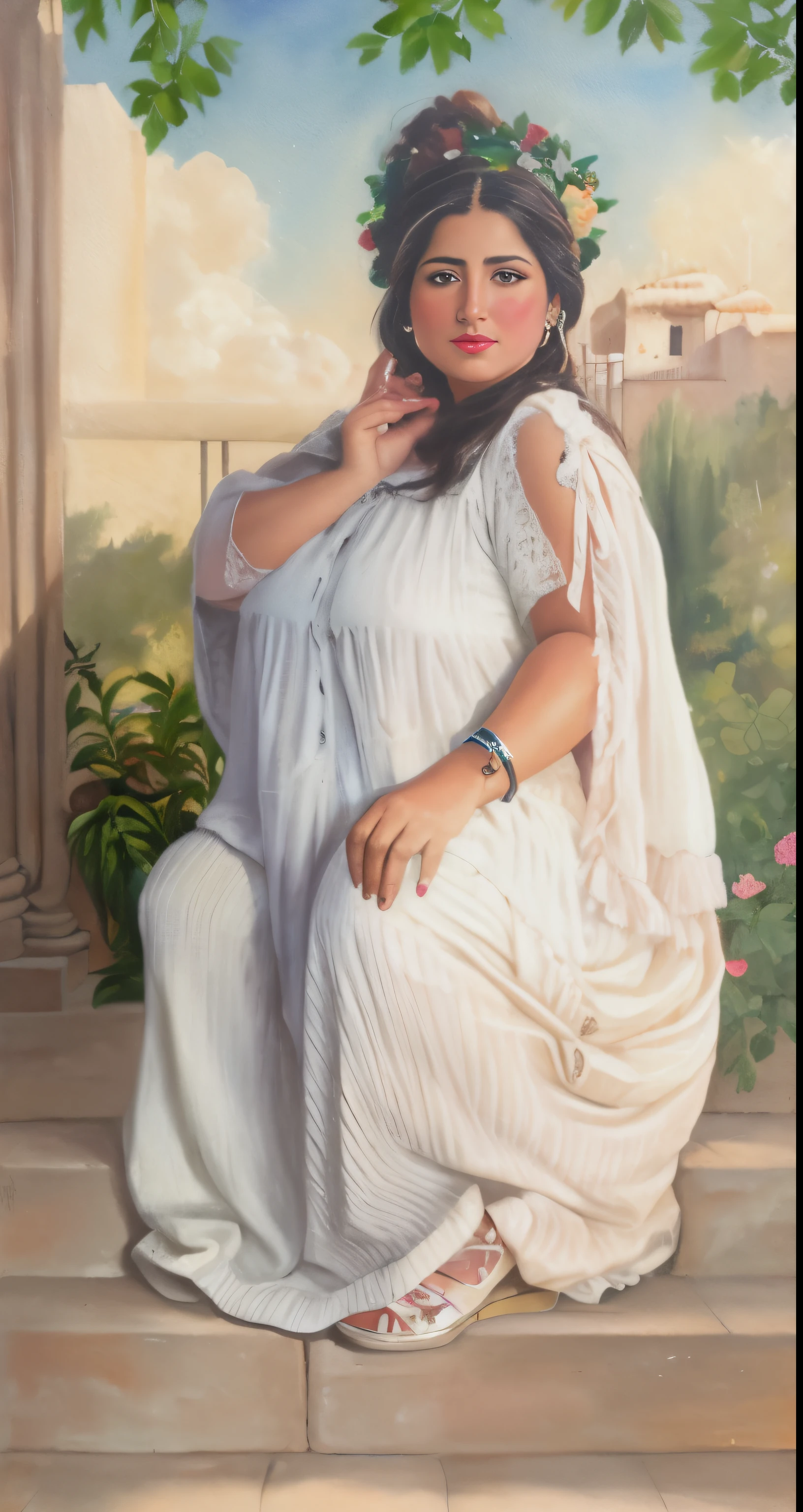 pintura de una mujer