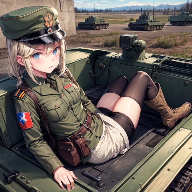 military, ww2, ussr army, Cruel expression, Don't wear pants, tank KV-2