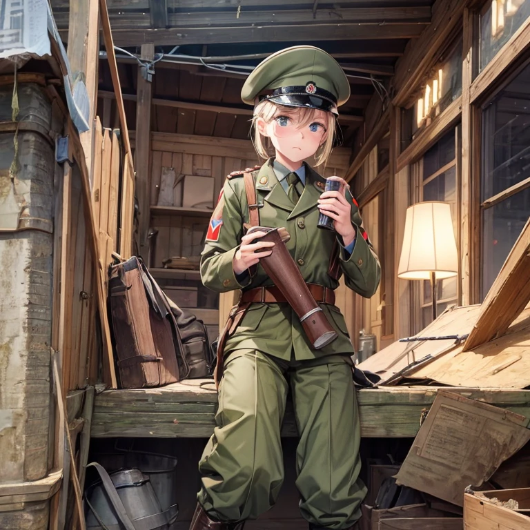 military, ww2, ussr army, Cruel expression, Don't wear pants, only wearing underwear, Drink vodka