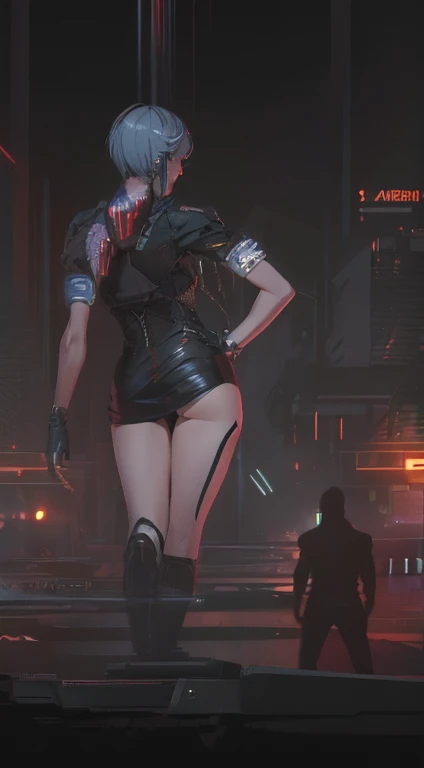 ((La mejor calidad)), ((obra maestra)), (muy detallado:1.3), ...............................................................................................................................................3D, Beautiful (cyberpunk:1.3) Mujer hacker, peinado corto,pelo corto, Volver al visor, cabello grueso, Terminal de ordenador operativo, Pantalla montada en la cabeza, computer server, Pantalla LCD, fiber optic cable, Logotipo de la empresa, HDR (High Dymanic Range), Trazado de rayos, NVIDIA RTX, Super resolution, Irreal 5, Subsoil Scatter, Textura PBR, Post-procesamiento, Anisotropic filtering, profundidad de campo, maximum sharpness and sharpness, Texturas multicapa, Albedo y Highlight Maps, Sombreado de superficies, Accurate simulation of light-material interactions, proporciones perfectas, Renderizado de octanaje, duotone lighting, ISO bajo, balance de blancos, Regla de los tercios, amplia apertura, 8K RAW, efficient sub-pixels, sub-pixel convolution, glow particles, dynamic  pose