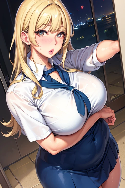“(A perfect masterpiece:1.2),(best qualityer:1.2),Stunning face,Girl student uniform,Mature chubby,Large pupils,eyes with brightnesakeup,Long, luxurious lasheull pouty lips,Irresistible charm。”(((Super huge,Deep:1)))