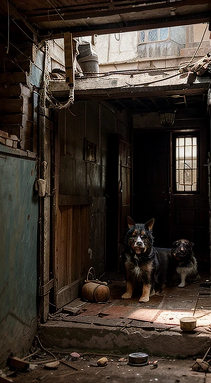 So many dogs and cats, inside old dirty houses, poor guardians, precarious, confined spaces