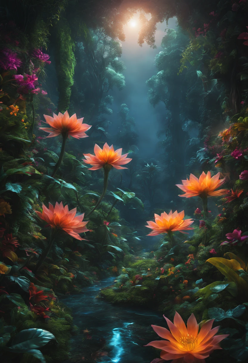 (best quality,4k,8k,highres,masterpiece:1.2),ultra-detailed,(realistic,photorealistic,photo-realistic:1.37),bright and colorful lighting,vivid colors,botanical dreamscape,magical alien plant,ethereal atmosphere,otherworldly,alien landscape,alien vegetation,extraterrestrial flora,unsual plant life,exotic display,nurtured by cosmic energy,phosphorescent glow,glowing petals,crystalline leaves,bioluminescent tendrils,surreal and vibrant,rich saturation,organic shapes,translucent blossoms,dreamlike fantasy,enchanted environment,lush growth,abundant foliage,twisting vines,shimmering leaves,unusual textures,curved forms,aromatic scent,transcendent beauty,mystical allure,mythical essence,enchanted garden,hidden sanctuary,peaceful tranquility,harmony with nature.