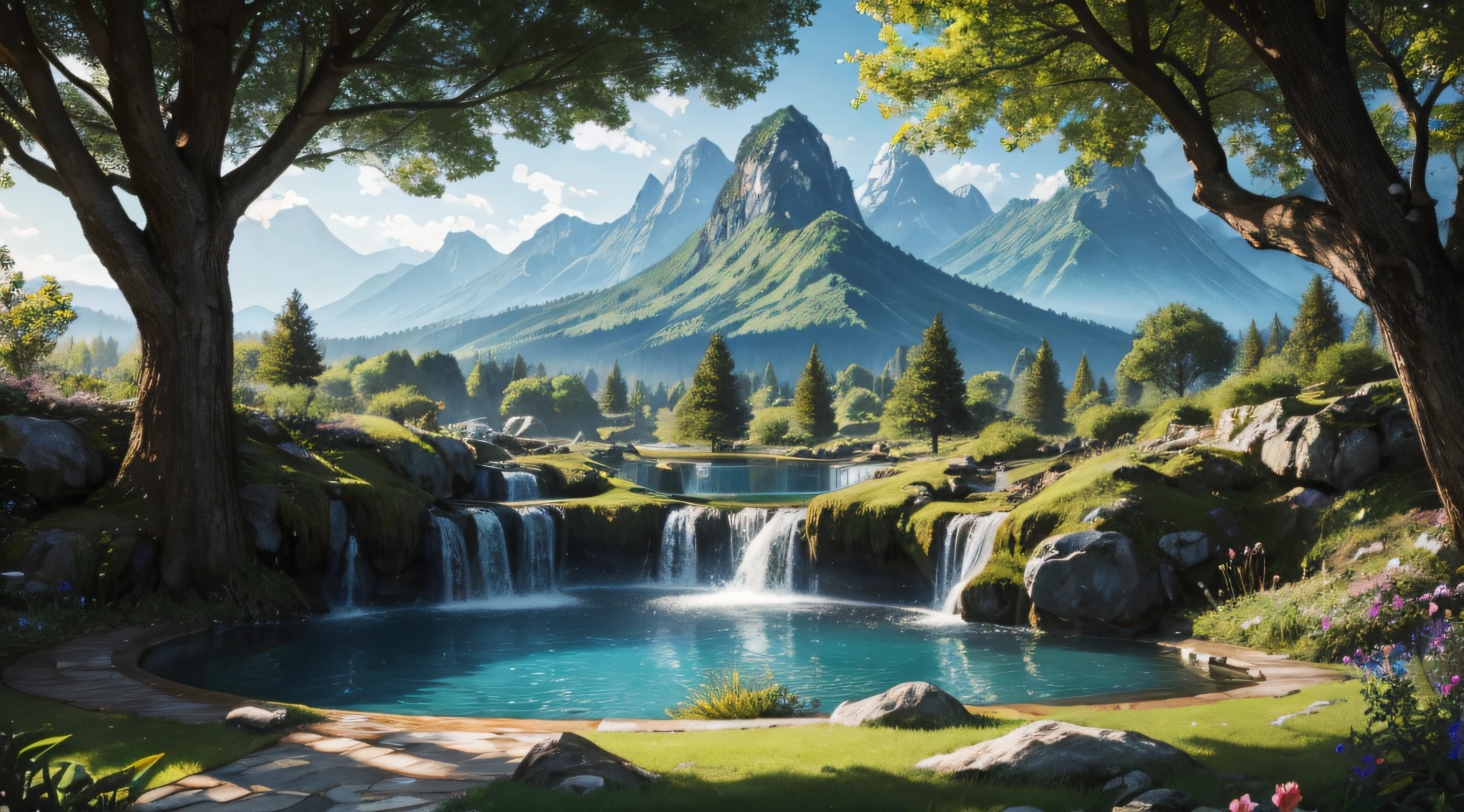 beatuful nature、world of genesis、high-level image quality、masuter piece