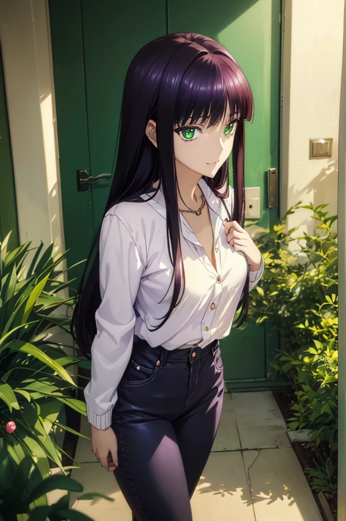 (((フード付きjaketを着ている***))), (((girl wearing a blouson))),フード付きjaketを着ている***, girl wearing a blouson,Anime Best Girl, (Anime Girl), Beautiful girl anime visual, Smooth Anime CG Art,anime portrait,beautiful anime high school girl,A seductive anime girl, anime visual of a young woman, Anime Best Girl, anime girl with long hair and green eyes,A seductive anime girl, nffsw,hiquality,nffswと 8K を接続する, hight resolution,Very detailed CG, High quality shadows, Detail Beautiful delicate face, ディテール美しいDelicat eyes,BREAK(((非常に詳細な8Kの壁紙))),Makima (chain saw man),Sukasaha (Fate/grand order),Shimohira Reihua ,Hi-Res,Very delicate and beautiful CG illustration,top-quality,beautiful thigh,big breasts thin waist,masuter piece,(((masutepiece))), (((Best Quality))),8K,32K,​masterpiece,beautiful alluring anime woman,ultra-definition,ultra-detailliert,hight resolution,a hyperrealistic schoolgirl,masuter piece, Best Quality, High quality, High Definition, high quality texture, high quality shadow, high detailing,finely detail,A teenage girl,1girl in,High school students,Solo,Soio,Only one person,Alone,One Person,taki,Mature atmosphere,Leg length,neat and long legs,8 Head Body,stature:171cm,Mature girls,Reddish-purple hair,Reddish-purple hair,Purple hair,cassis colored hair,silky and smooth hair,Colorful hair,Straight hair,Smile,Cool Beauty,Beautuful Women,Neat face, Beautiful realism,Seductive look,Bewitching look,serene expressions,beautiful hairl,彼女は首にNecklace身に着けています,Necklace,bead necklace,magatama accessories,A slight smil,Colorful eyes,green colored eyes,Jade-colored eyes,beautidful eyes,Bright eye,Delicat eyes,Eyes Like Gems,Jade Eyes,Hanging eyes,(Green eyes:1.5),Seductive face,Watching the viewer,Model photo,simple background,Black hair, longeyelashes, lightsmile, Reddish-purple hair, cassis colored hair, Hairpin, lightsmile, Seductive smile, Jade-colored eyes, PUPILS SPARKLING, Hanging eyes, multicolored eyes, Anime style, Hyper-Realism, Realism, Anime, 8K, Super Detail, ccurate, Best Quality, Anatomically correct, ccurate, nffsw, hight resolution, Best Quality,JINS,jaket,denim pant,Shorts,white  shirt,Plain clothe,Watching the viewer,Looking at the camera,Plain clothe,((ブラック ローライズ スキニー ロング JINS)),hooded sweatshirt,((Sweatshirt)),Sunlight,blue-sky,stroll,Bustling street,is standing,Walking,