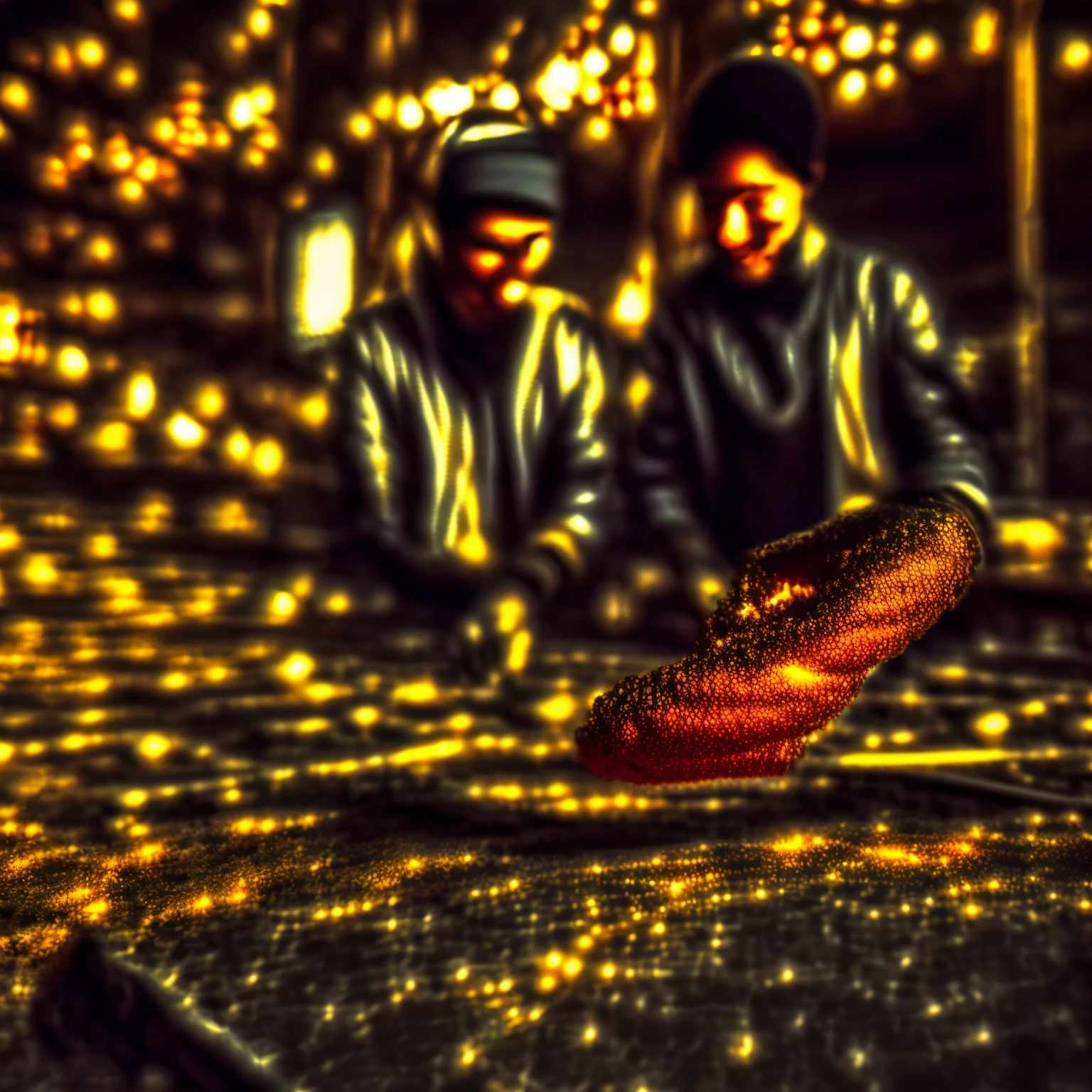 a young male Ustadz shaking hands with the prophet Khidir in the desert ,intricate mech details, ground level shot, 8K resolution, Cinema 4D,(Best Quality, 4k, 8K, high resolution, Masterpiece: 1.2), Highly detailed, (realistic, Photorealistic, Realistic: 1.37), portrait a, Vibrant colors, studio lighting, Sharp focus, physics-based rendering, description extreme details, Islamic Topics, 1st century scene, shining light.