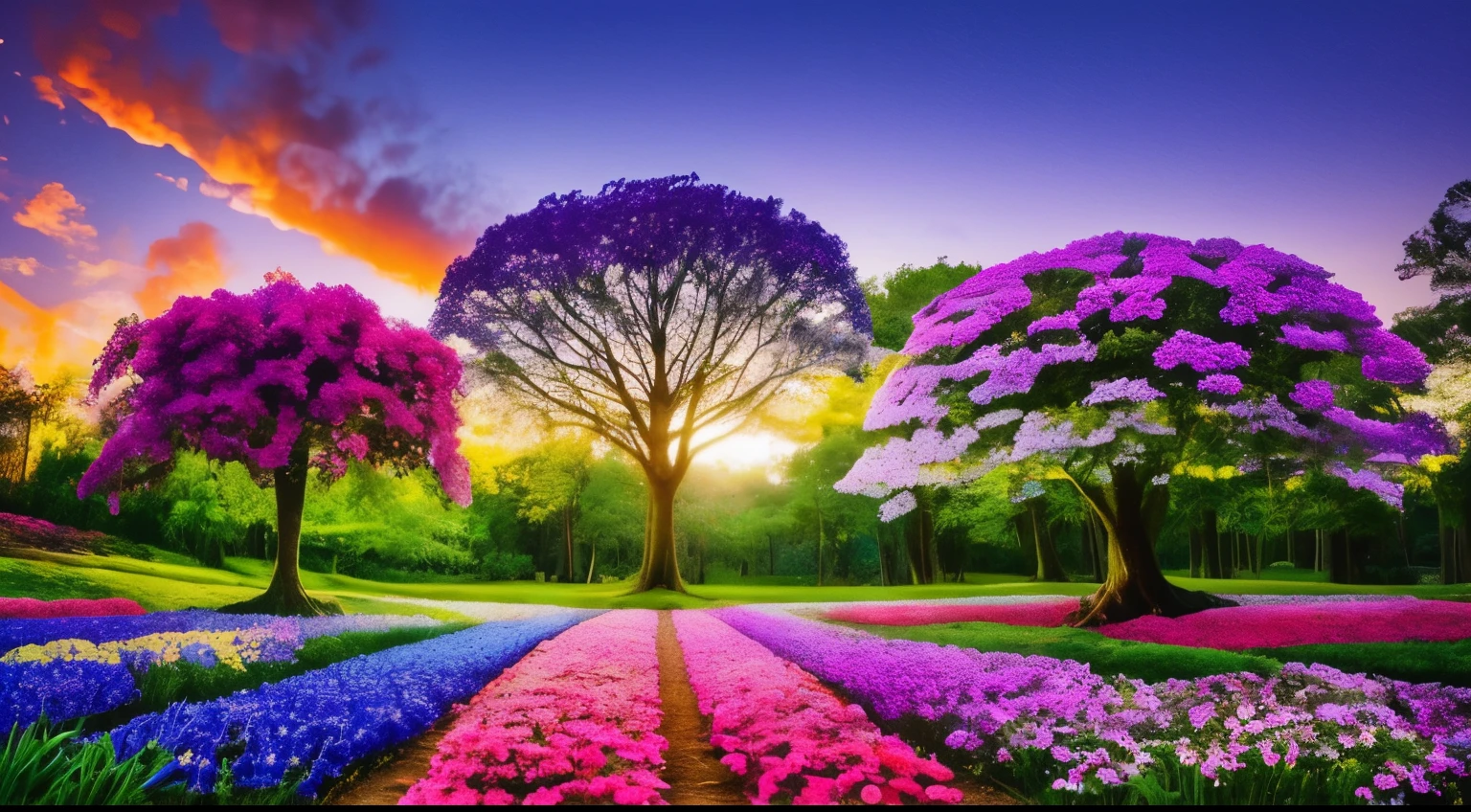 magical plants, magical trees, magical leaves, magical flowers,