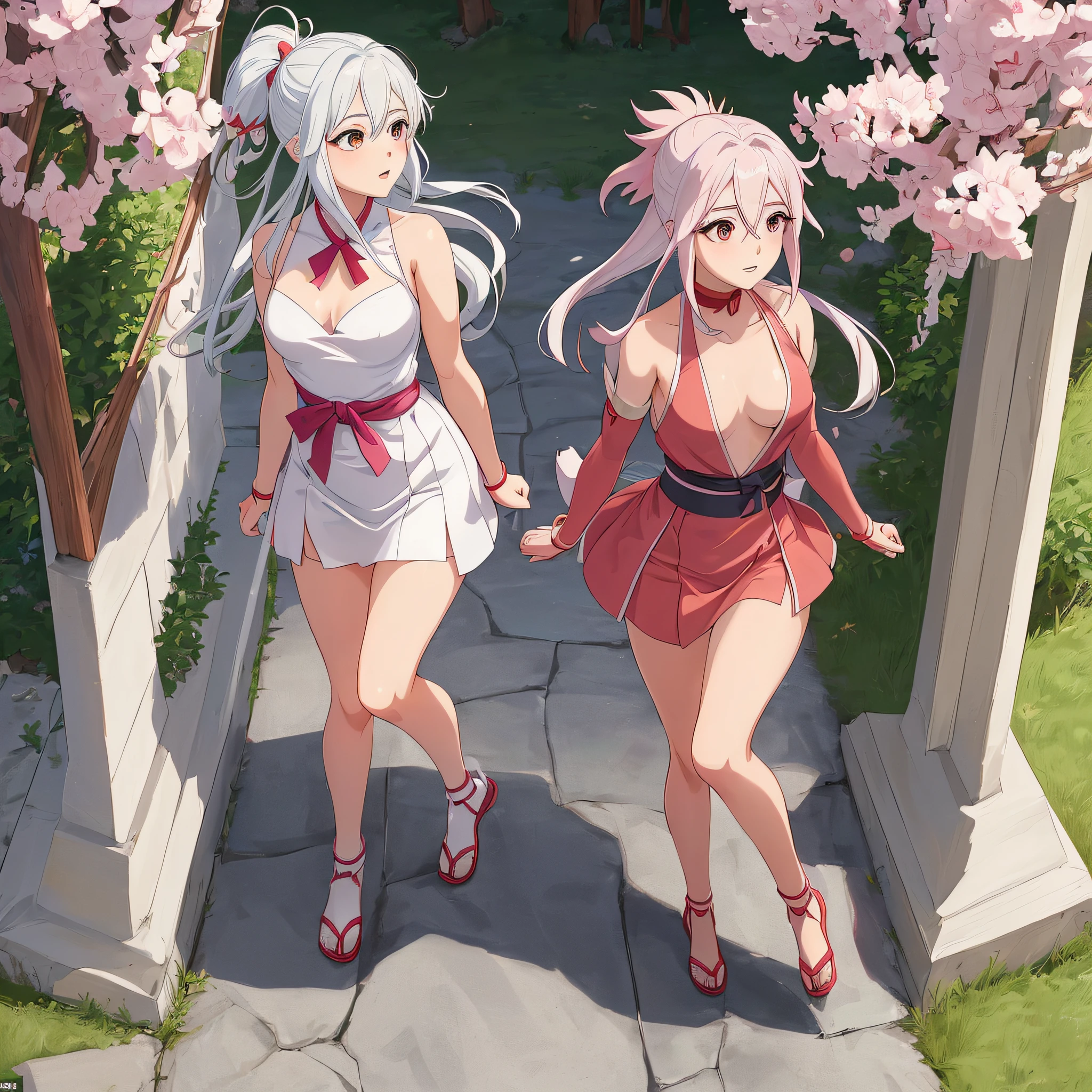 (((profesional: Paso a paso, taking into account even the smallest detail, Resultado final a nivel de Dios, todos los detalles intrincados, solo 2 chicas))): "Chica anime con pelo blanco y pajarita rosa frente a un edificio , Haruno Sakura, como personaje de anime, do anime chamada Lucy, Anime style", Himno del Rey como Princesa, Shikami, Sakura Haruno en modo Slug Sage, Deidad de pelo blanco, Mejor chica de anime, Atractivo Matoi Ryuko, Ueshiba Riichi"