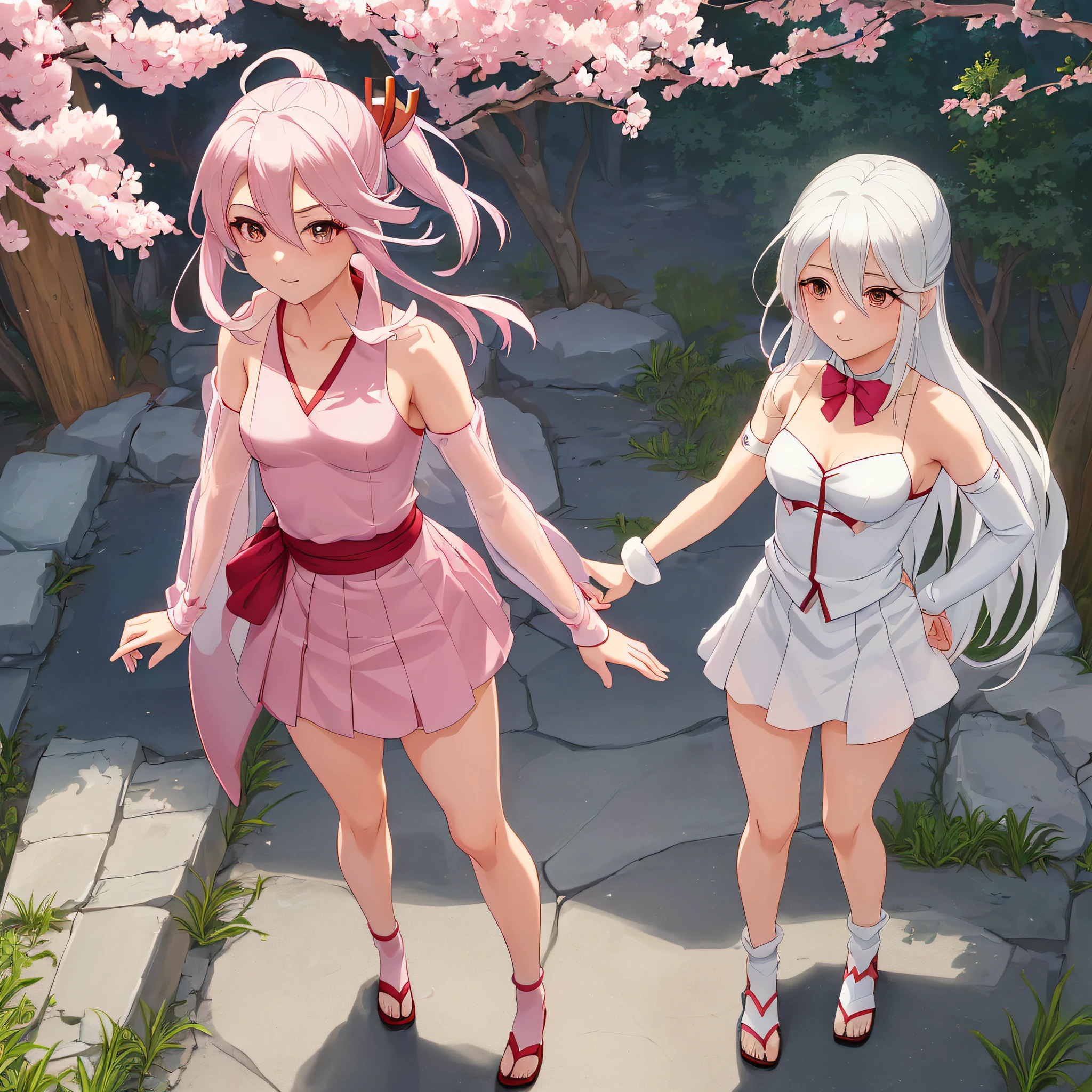 (((profesional: Paso a paso, taking into account even the smallest detail, Resultado final a nivel de Dios, todos los detalles intrincados, solo 2 chicas))): "Chica anime con pelo blanco y pajarita rosa frente a un edificio , Haruno Sakura, como personaje de anime, Menina do anime chamada Lucy, Anime style", Himno del Rey como Princesa, Shikami, Sakura Haruno en modo Slug Sage, Deidad de pelo blanco, Mejor chica de anime, Atractivo Matoi Ryuko, Ueshiba Riichi"