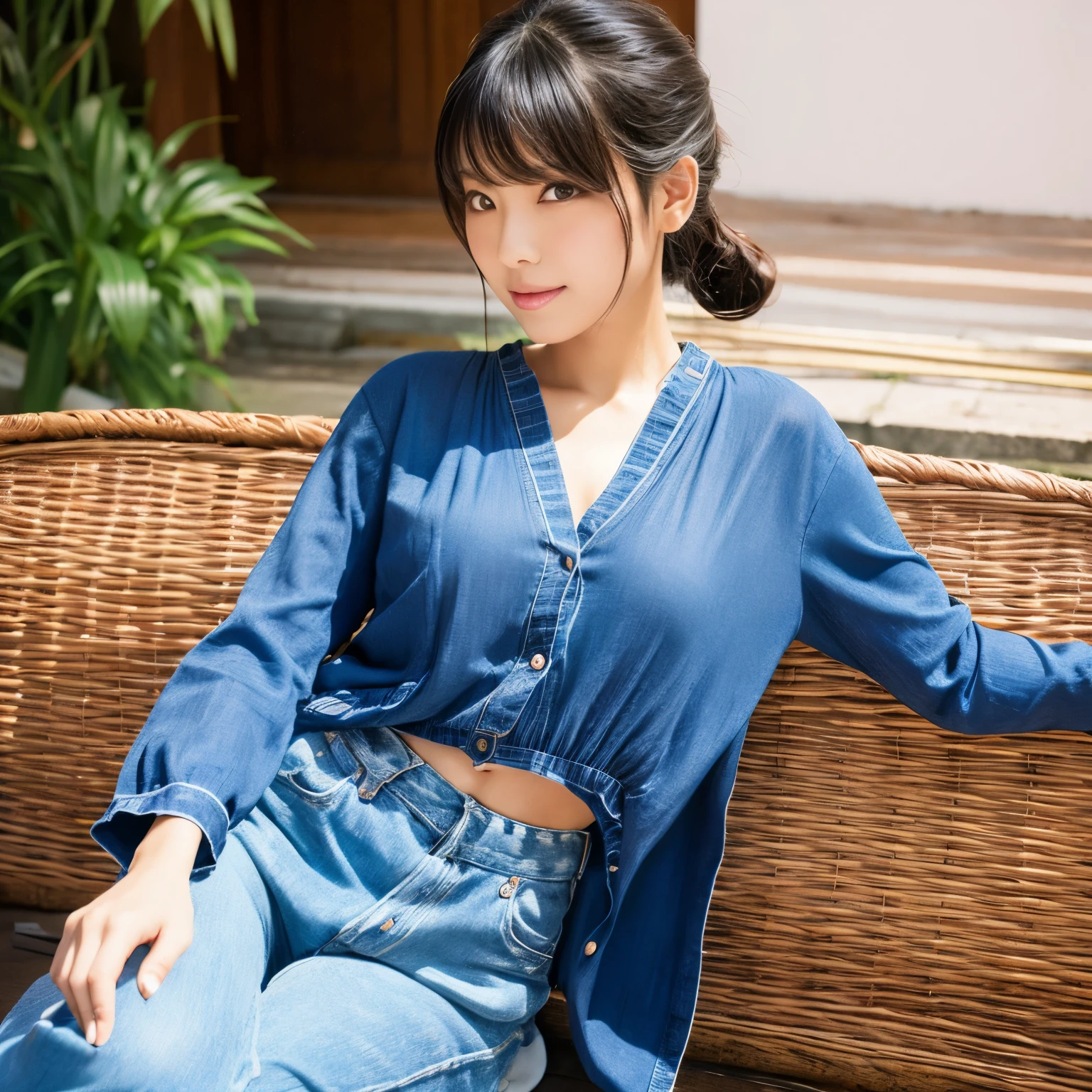 asia woman gravure illustratio