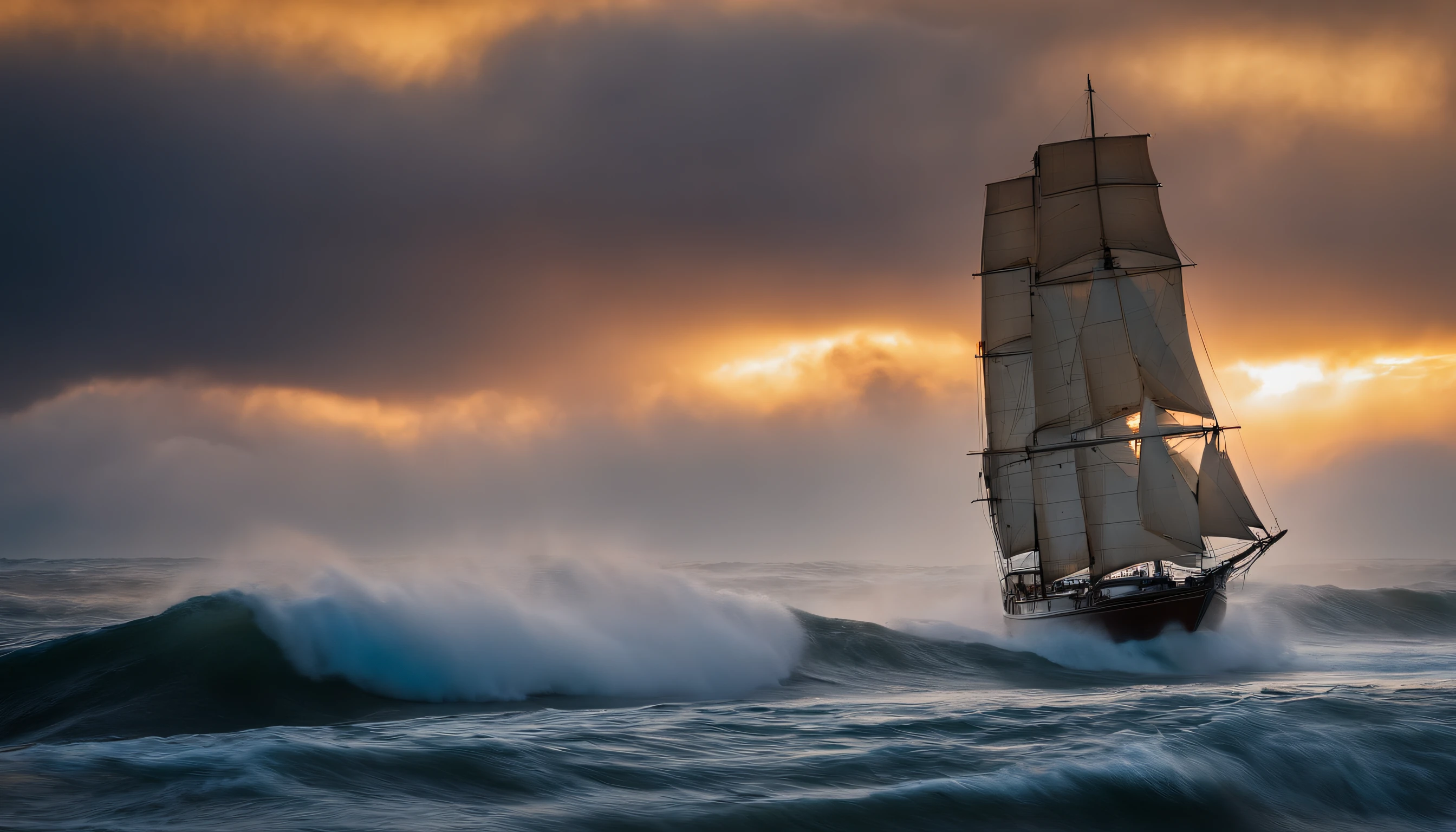riding the wave，Cloud fog，in the early morning