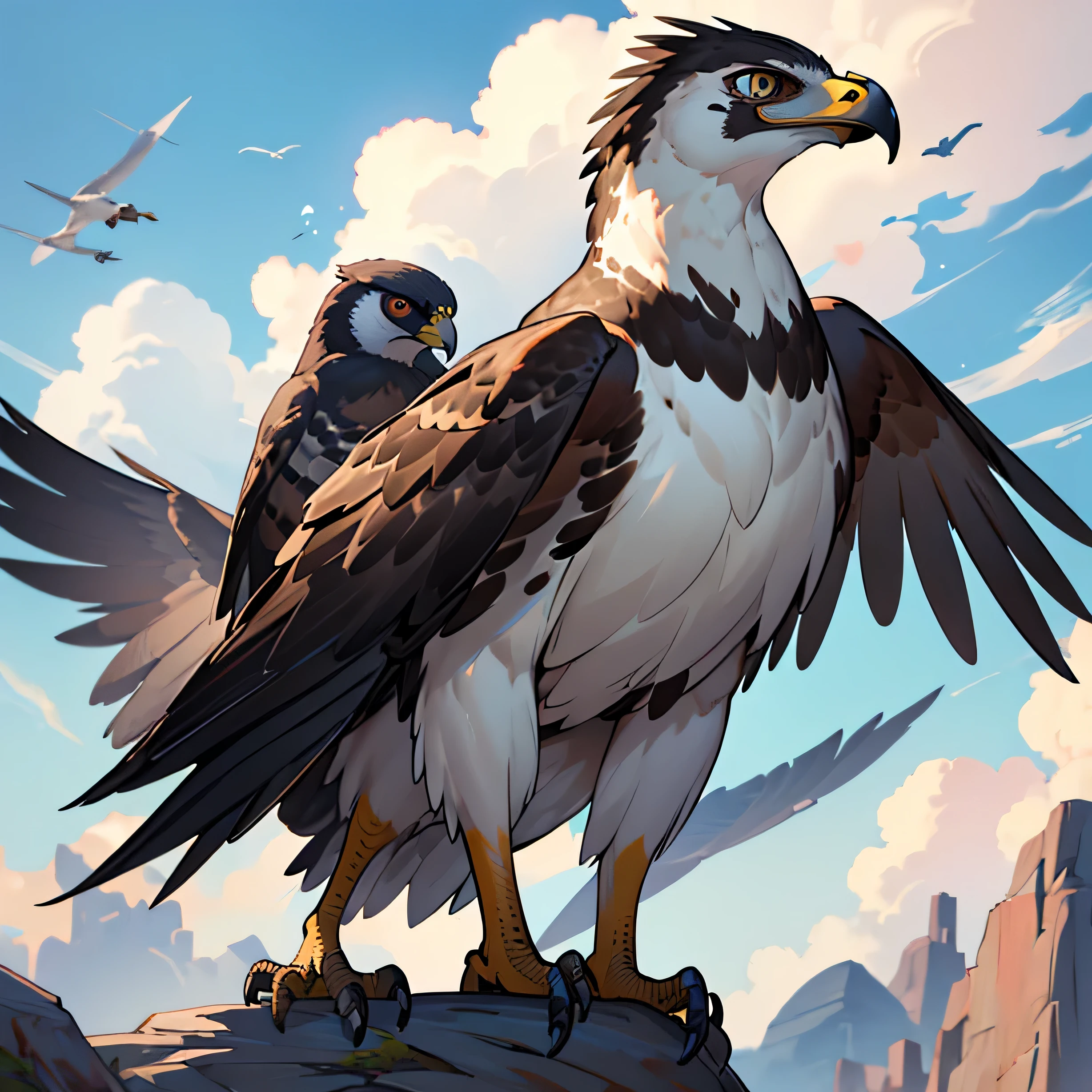 (Best Quality,4k,8K,high resolucion,Masterpiece:1.2), Hawk, 특별한 Hawk, Hawk 요괴, Hawk 몬스터