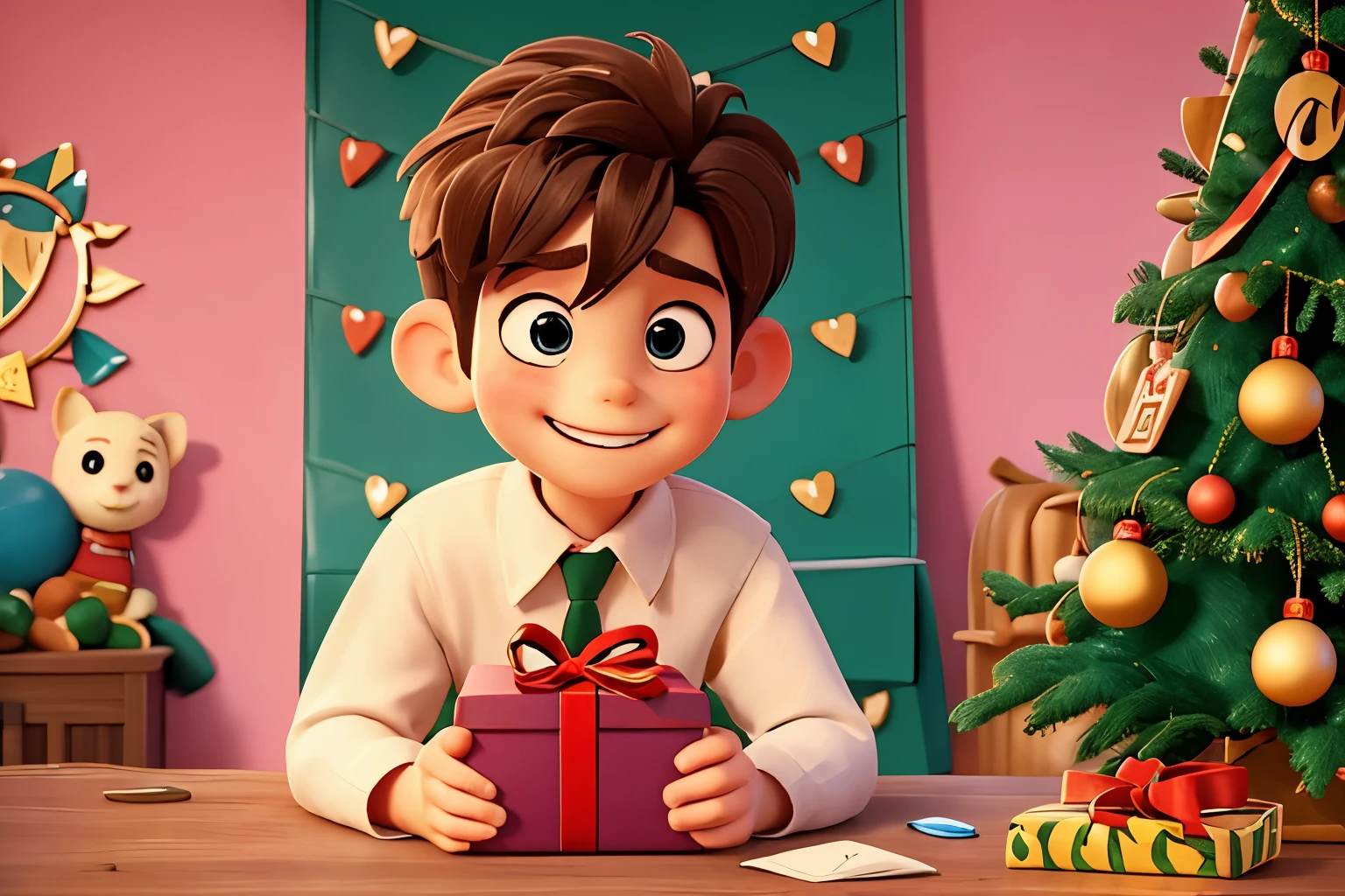 Christmas poster design。Lovely Santa。Merry Christmas.