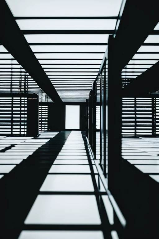 a room filled with lots of black and white boxes, digital art, inspired by Ryoji Ikeda, shutterstock, artem demura beeple, symmetrical outpost, abstract mirrors, infinite library