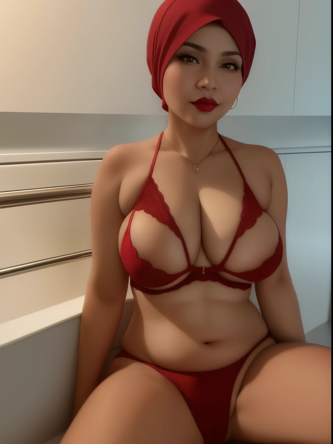 58 years Old, Hijab Indonesian mature woman, Big Tits : 96.9, Gamis, Breast about To burst out, at doctor office, Dark light, at Nighttime, ((HUGE BREAST)), ((GIGA BREASTS)), ((HEAVY NIPPLES)), (( HUGE NIPPLES)), ((SAGGY BREASTS)), ((RED LIPS)), ((GOLD LACE)), ((HEAVY NIPPLES)),