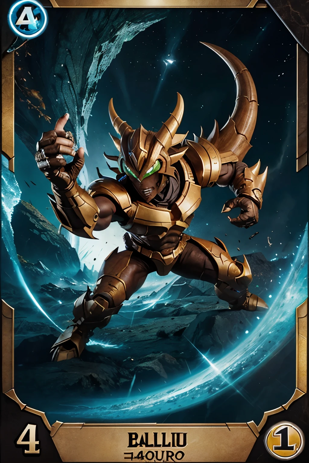 earth ability card with monster like bakugan