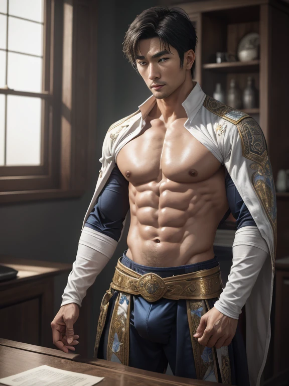 masseter membrane、well built、Asian male celebrity_put on eyes、(eBlue eyes)、Have a pair of huge open wings，largeeyes！largeeyes！Straight nose！largest wing root，(Have a pair of huge wings，There are white feathers on it)、35yo、Asian male celebrity、Xiao Zhan、chest muscle、sports student、cool guy、年轻、Brush cut、gay twinks、scantily clad、Brush cut！Nod and pull your head five times！！outdoor sports board！(高the detail8k)Dark skin！raise your eyes！open your eyes！ ((realistically)), Sexy white silk fabric！Raised sexy！[Dressed in white silk flowing fabric worn by sexy Romans！The cathedral has stained glass]! !!!dermis, [ 短发the detail, Shaved on both sides, silvery white ]!! ultra - detailed, Best quality, Strong light illumination, Focus sharp, theater audience, The upward lens is closer to the body, (( Lean Body Fat 15%，短发the detail！ shave the sides short, silver whey health, My chest is hairy, bodyhair, , 露出shaggy的腋窝, shaggy的腿, silber hair,)), Full body lesbian, Muscular吉加查德, Super buff and cool, aged 40, shaggy, a screenshot by Adam Dario Keel, reddit, Photographic realism, , and face, artem, Bigchest, Upper part of the body, Fluffy, Muscle tissue, attractive male, shaggy的身体, Gigachard The Art of Muscular Abnormality, New row added, Tanaka Ryu HD, fukaya yuichiro, Yoshifumi Ujima, akikazu mizuno, style of kentaro miura, Shen Hangga, shin-hanga, yoshida , Tanaka Ryu HD, New row added, fukaya yuichiro, Yoshifumi Ujima, akikazu mizuno, style of kentaro miura, Shen Hangga, shin-hanga, yoshida, Hideo Minaba, Chad handsome charming male，side ，Inspired by the realistic photos of Ludovit Fula, placed in a, sweaty abs, Well-defined abs, attractive body, flowers growing out of his body, [ silber hair ]!!, muscle men, tear drop, There are abs, muscle men纠缠在一起, six-pack, [ defined abs ]!!, sexy muscular body, Muscular躯干,Strong masculine characteristics,35yo，Tony Leung, :: sport, 32years old, masculine pose, David Gandhi, 35yo, male model, Sold for 50 years，Zhu Yilong, attractive male，Side Body("！, large bulge ":1.2),(dynamicposes:1.1), 大腿的tmasterpiece, Best quality, A high resolution, closeup portrait, malefocus, solofocus, of a man, Sold for 50 years, The erection、Ai Jia、low angle hairstyle, Grow a beard, weight loss，Stay healthy, My chest is hairy, bodyhair, , Raised sexy，露出shaggy的腋窝, shaggy的腿, little beard, model poses, Surprising composition, Front view, HighDynamicRange, Bad laughs， , Eight-pack abs, Abs hair，, raise your hands high, 短发the detail, Shaved on both sides, silvery white, Grow a beard, spark of light, Sexy big bulge！，There are small protrusions in the abdomen, the detail, Belly and hairy belly are complicated， 8K post-production，Muscular性格, Strong masculine characteristics, muscle men图片, Bulging muscles, muscle men, Muscular大腿 ８ｋ 高the detail,电影灯光, hyper realisitc, 高the detail, Anatomically correct, ctextured skin,!high high quality,wide wide shot！全身Best quality, A high resolution, tmasterpiece, Guy、Muscular、短发the detail、NSFW、Spacious size、Authentic texture、Upper part of the body、large bulge、、soles of feet、wastelands、training