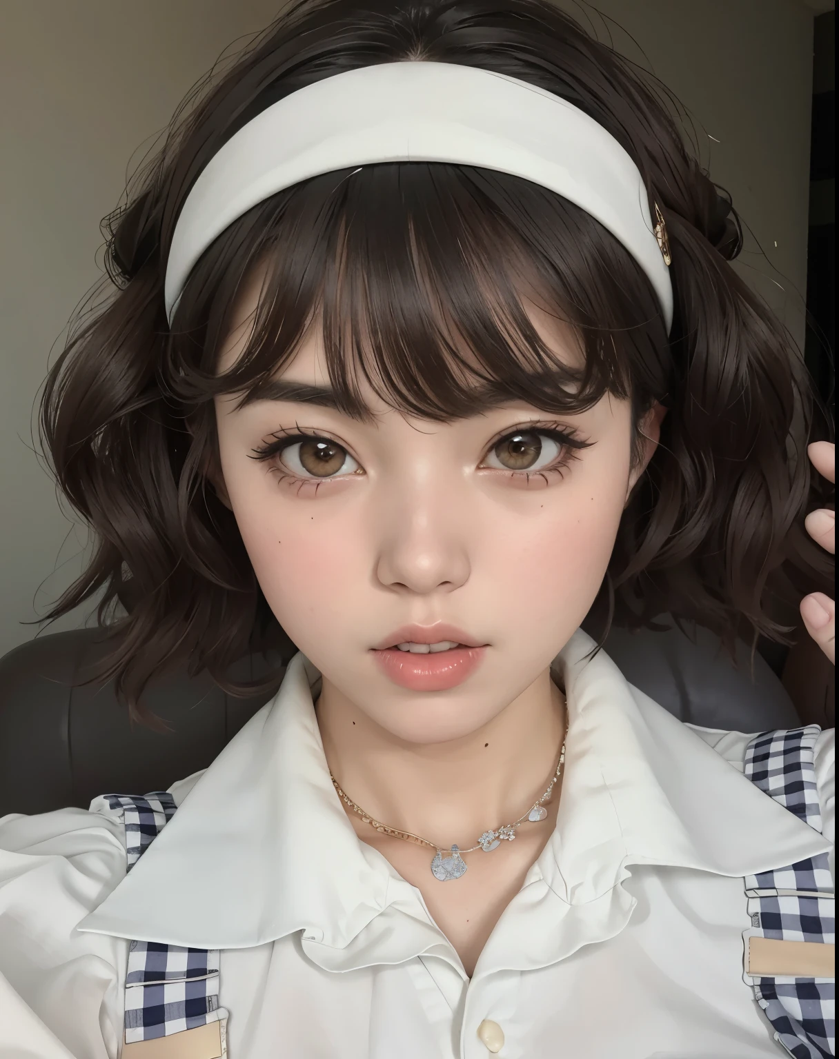 Bright Red in White, (Masterpiece 8K TopQuality:1.2) (ProfessionalPhoto:1.37) PUNIPUNI ExtremelyDetailed (((a KAWAII girl in "Super Bitch" T-shirt:1.4))) (Lying on back from DirectlyAbove)