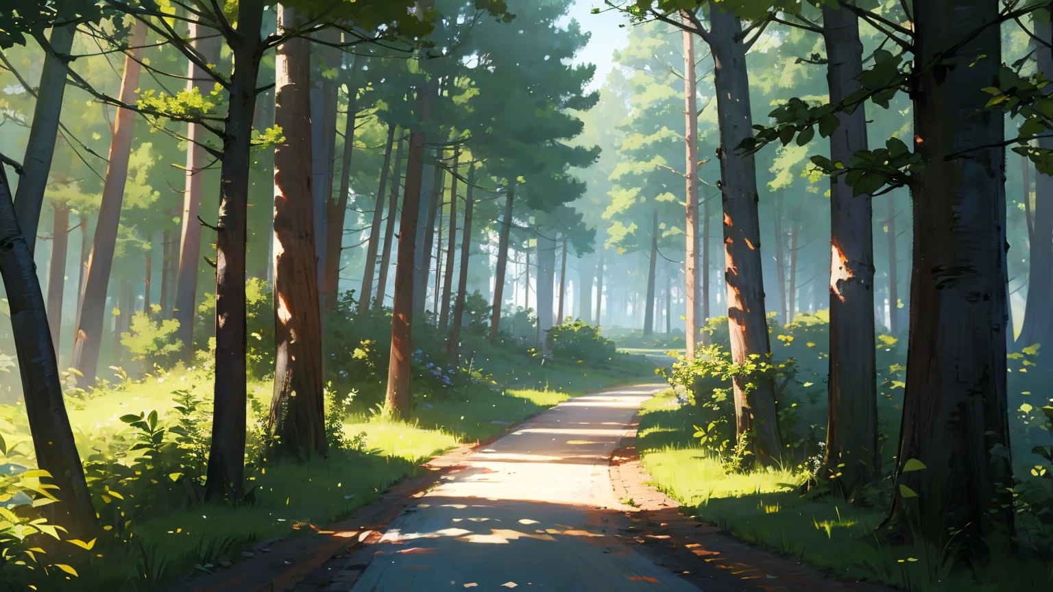 Forest path,Realistic