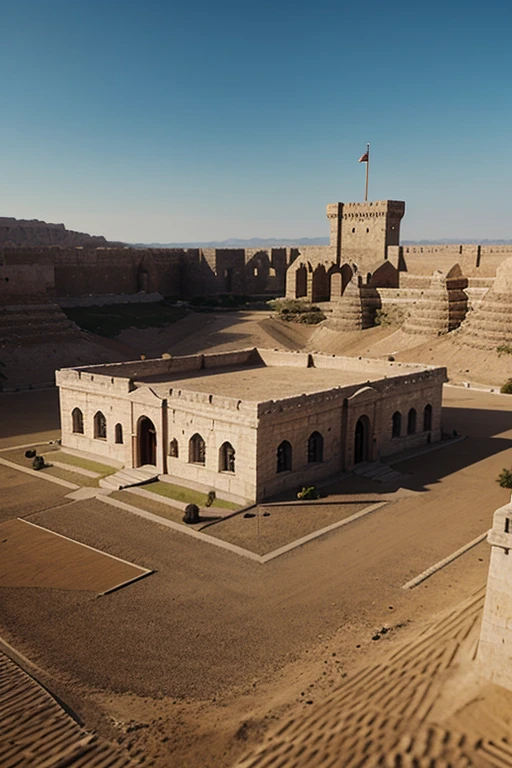 Isometric, overlooking 45 degrees, SLG game building, single building, arabian castle, gray background, concept art, Octane rendering
