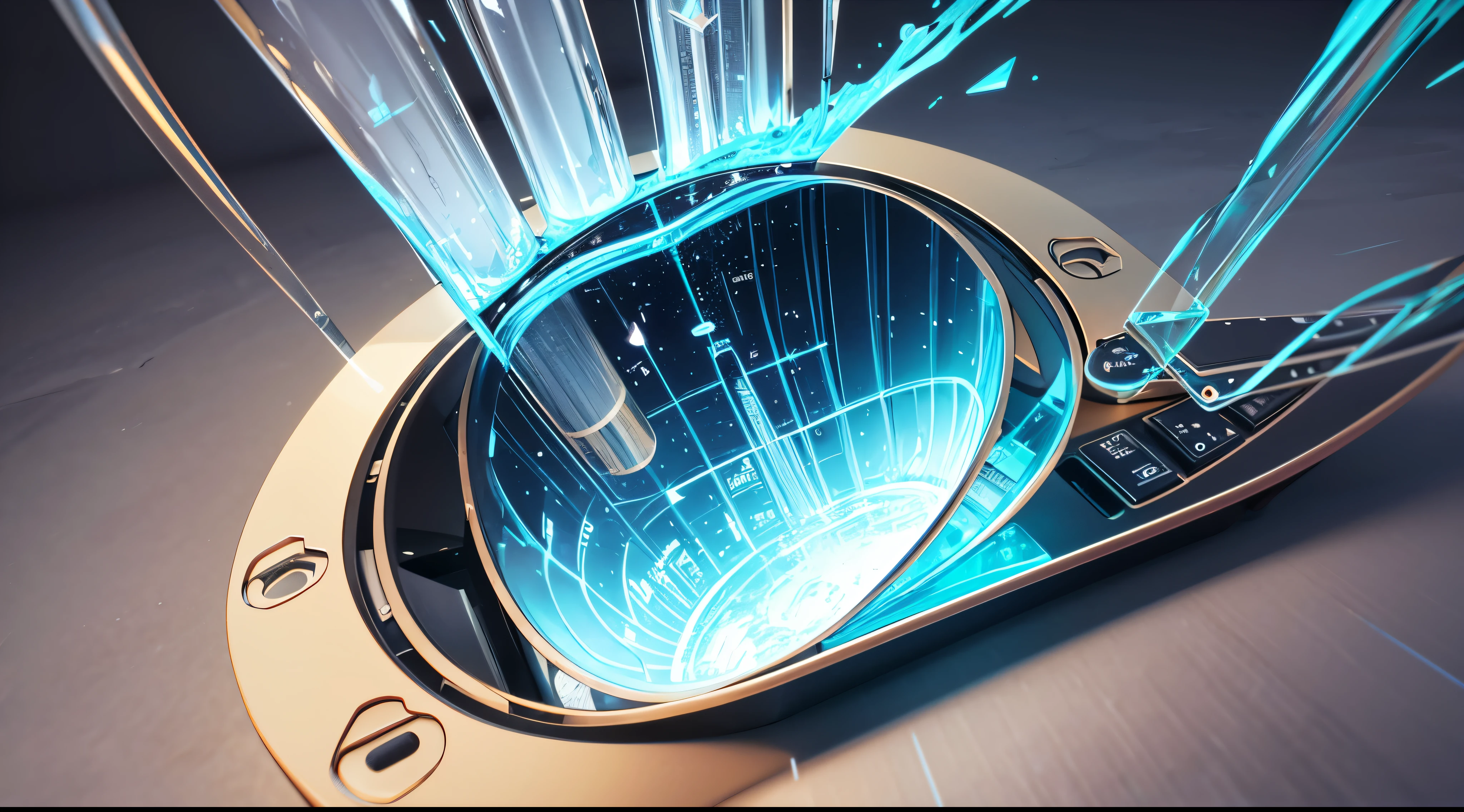 Engaging 3D visualization featuring stunning graphs、glinting